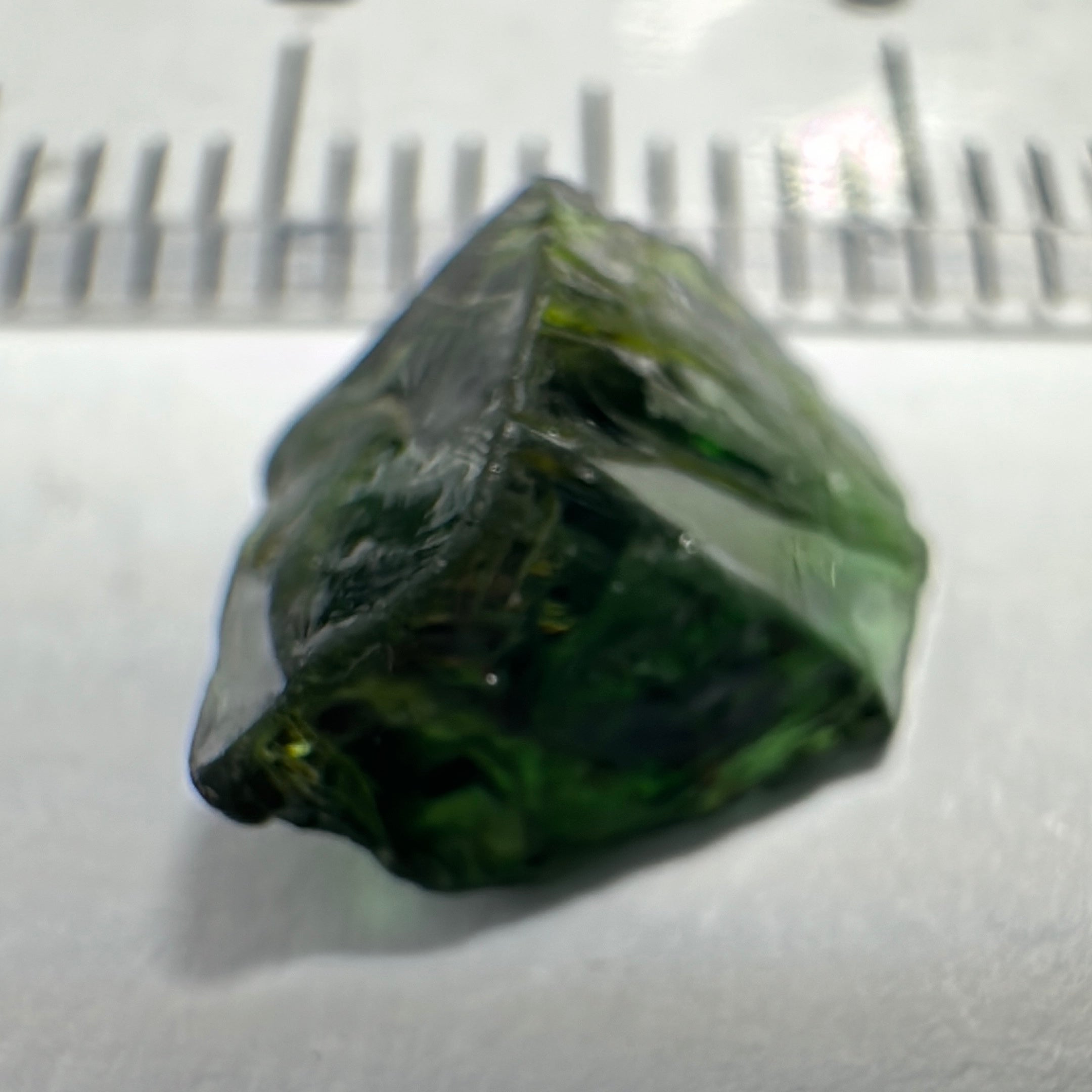 Chrome Tourmaline, 2.20ct, VVS-IF but dark and flattish shape, Laletema, Tanzania, Untreated Unheated