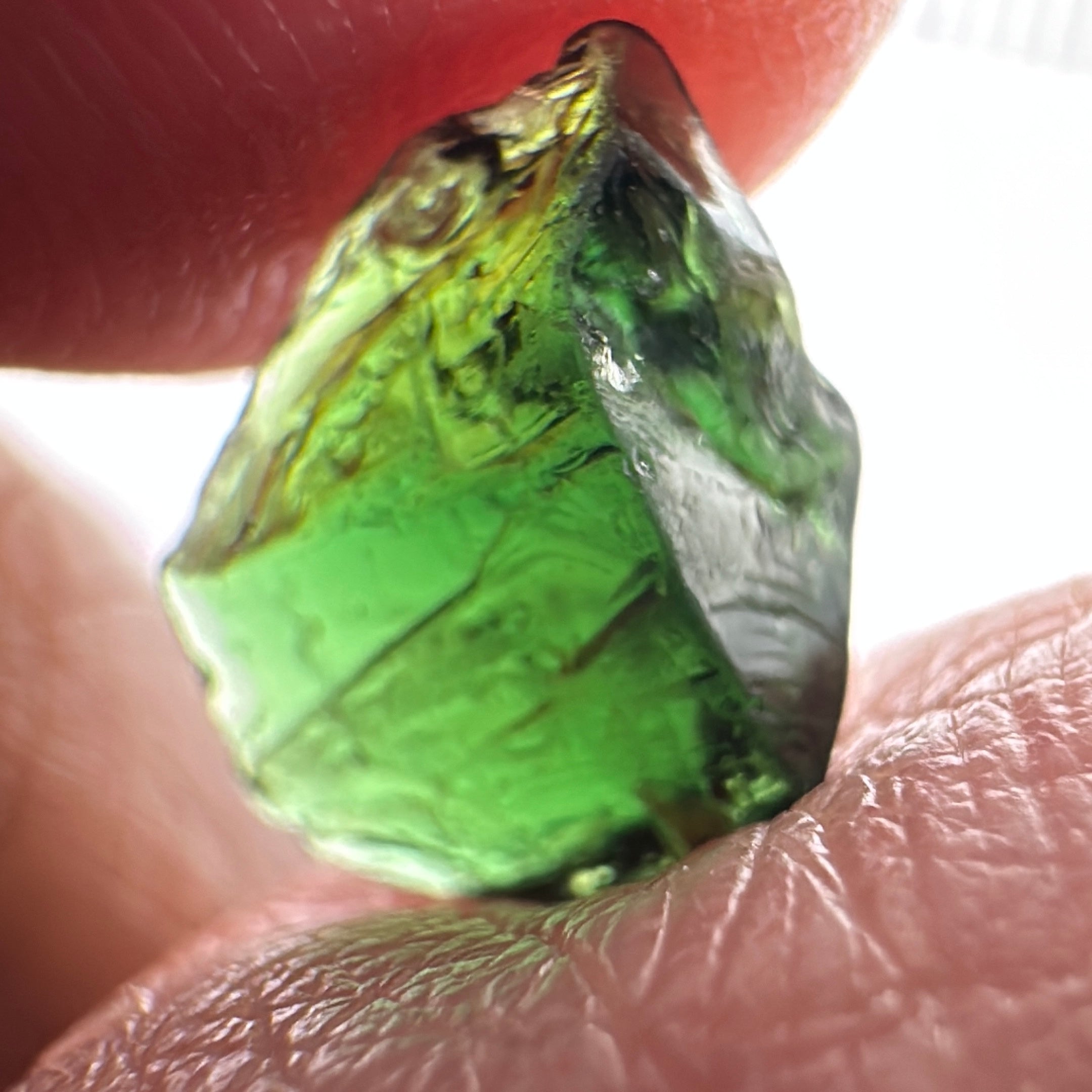 Chrome Tourmaline, 2.20ct, VVS-IF but dark and flattish shape, Laletema, Tanzania, Untreated Unheated