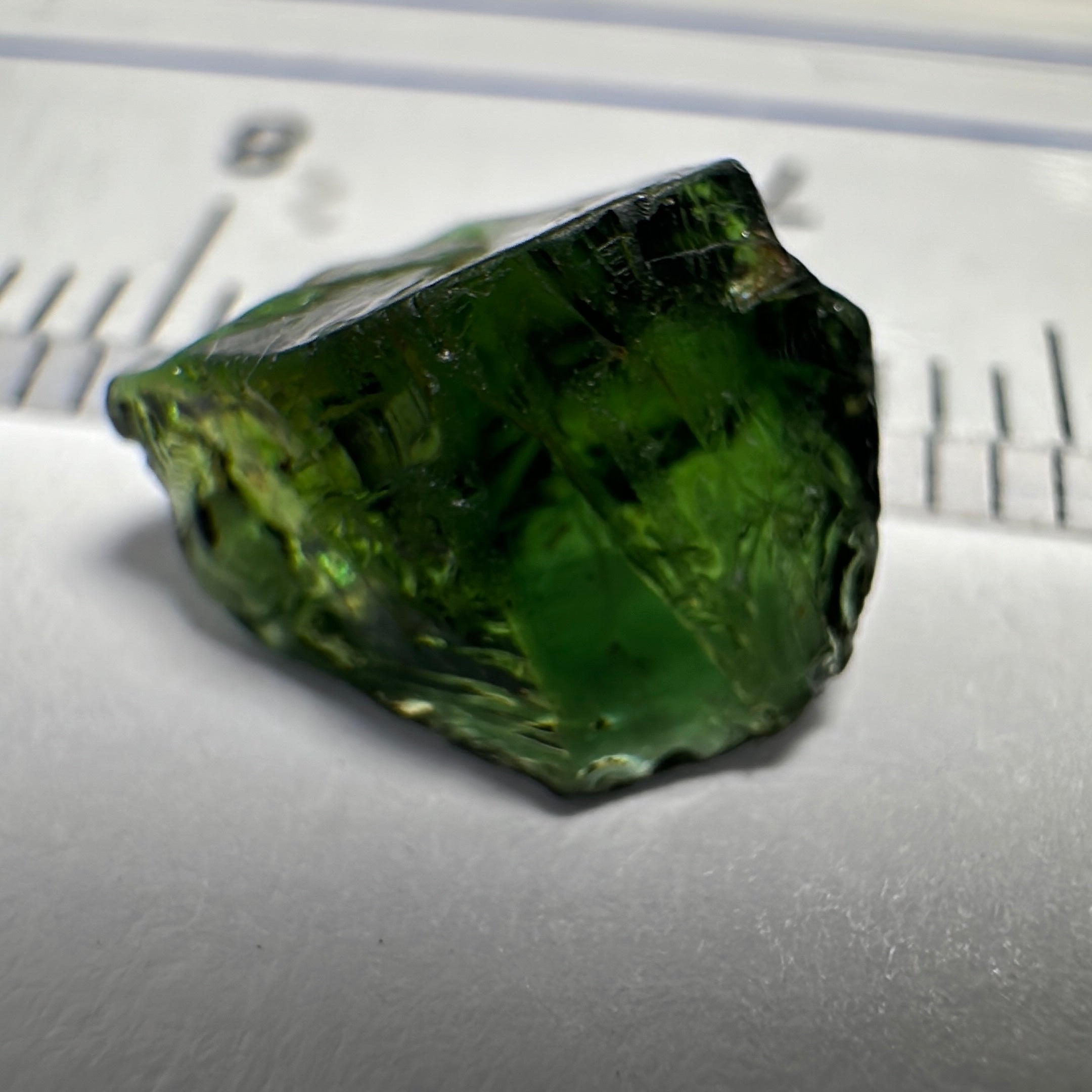 Chrome Tourmaline, 2.20ct, VVS-IF but dark and flattish shape, Laletema, Tanzania, Untreated Unheated