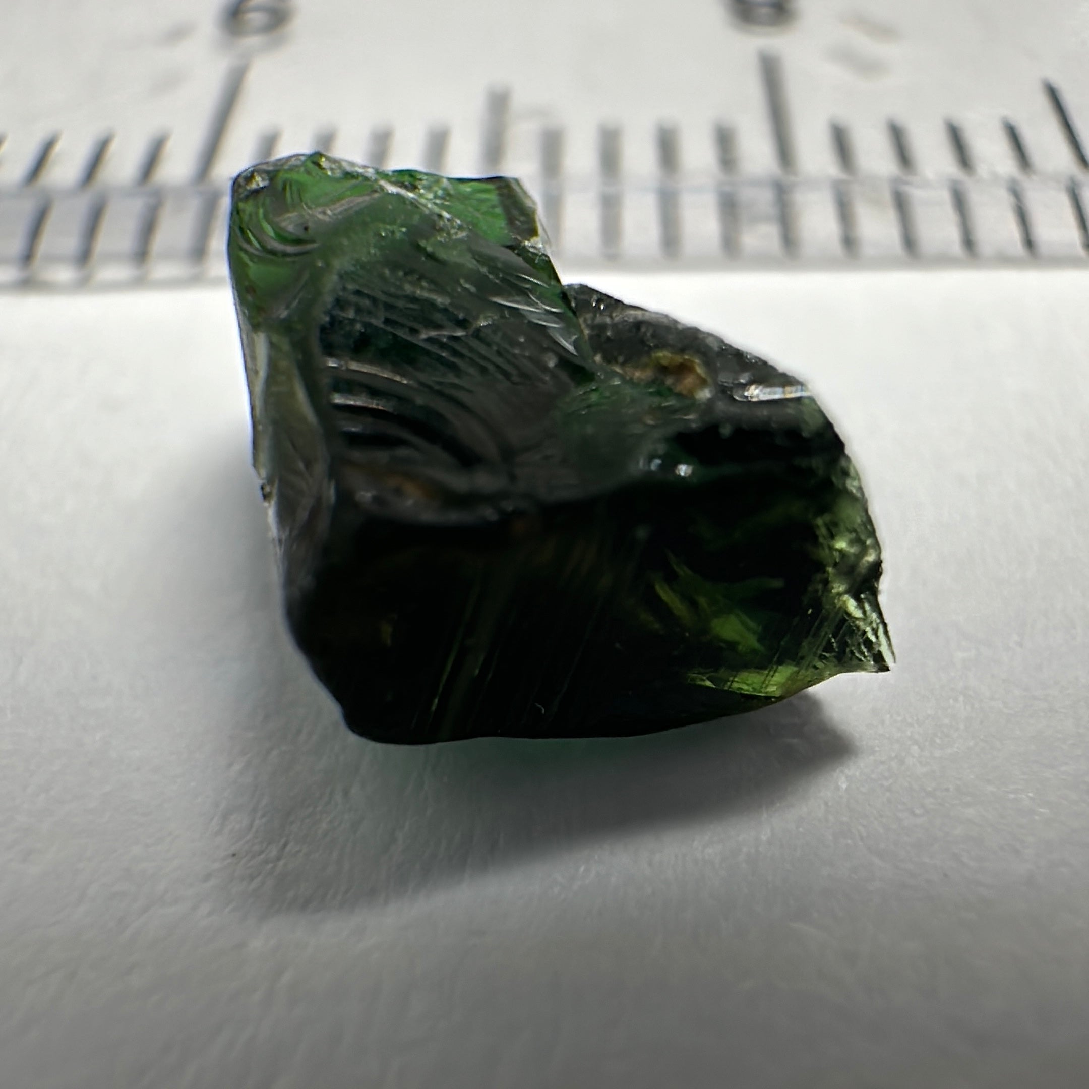 Chrome Tourmaline, 1.91ct, VVS-IF but dark, Laletema, Tanzania, Untreated Unheated