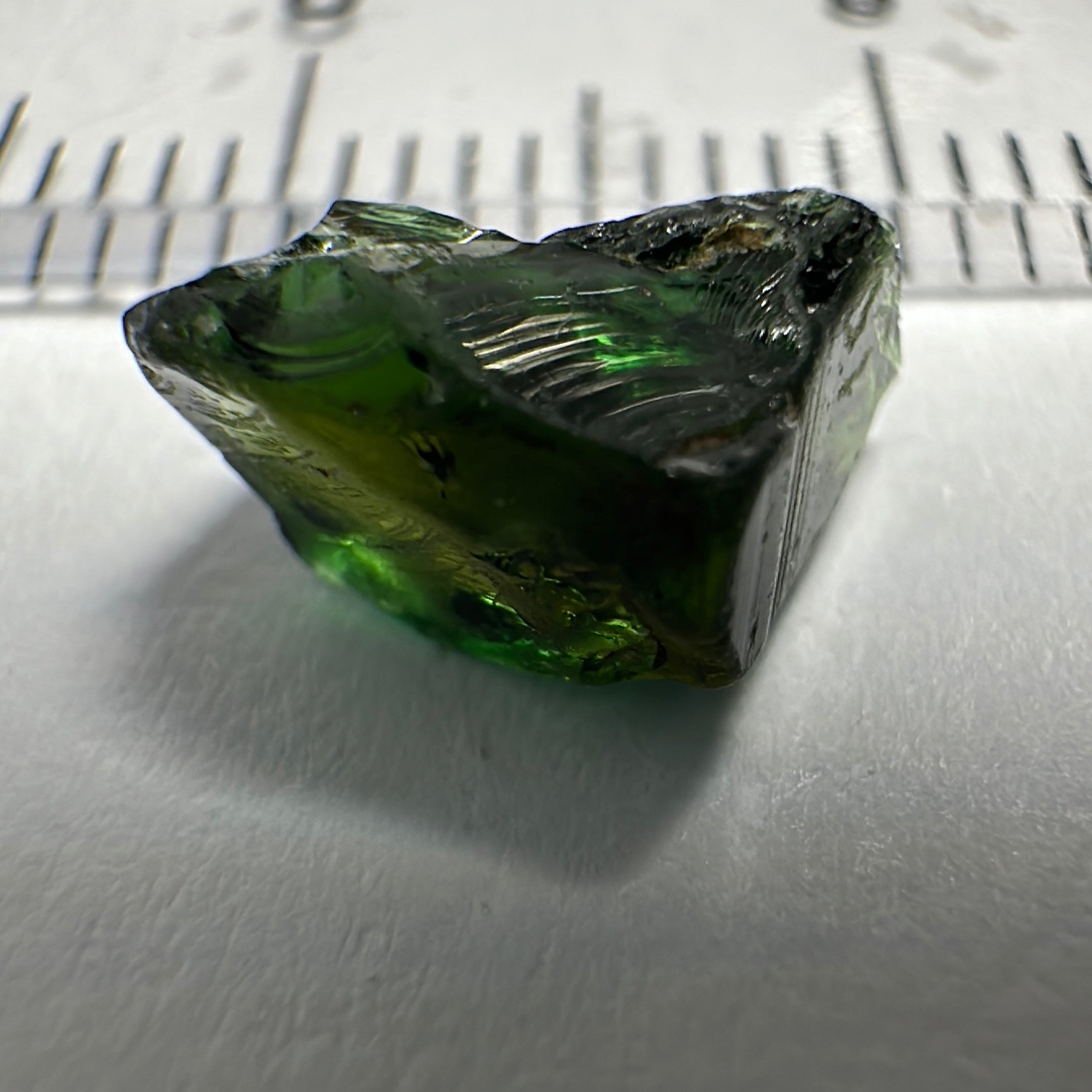 Chrome Tourmaline, 1.91ct, VVS-IF but dark, Laletema, Tanzania, Untreated Unheated