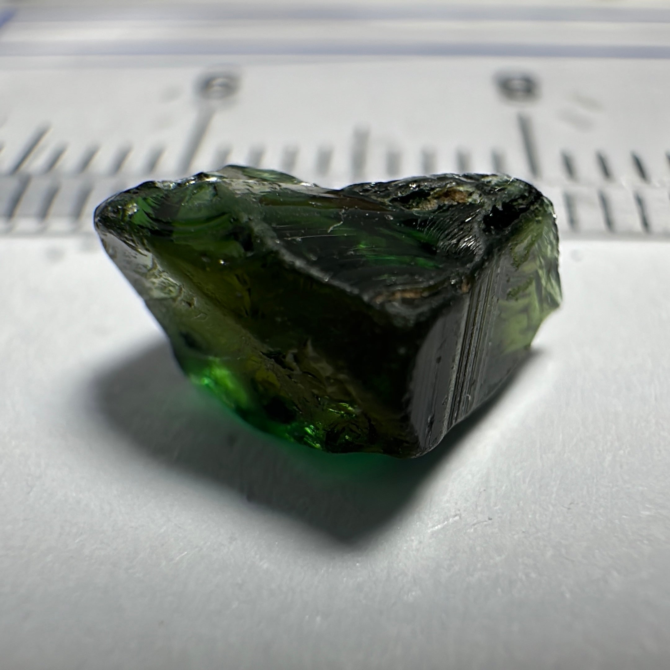 Chrome Tourmaline, 1.91ct, VVS-IF but dark, Laletema, Tanzania, Untreated Unheated