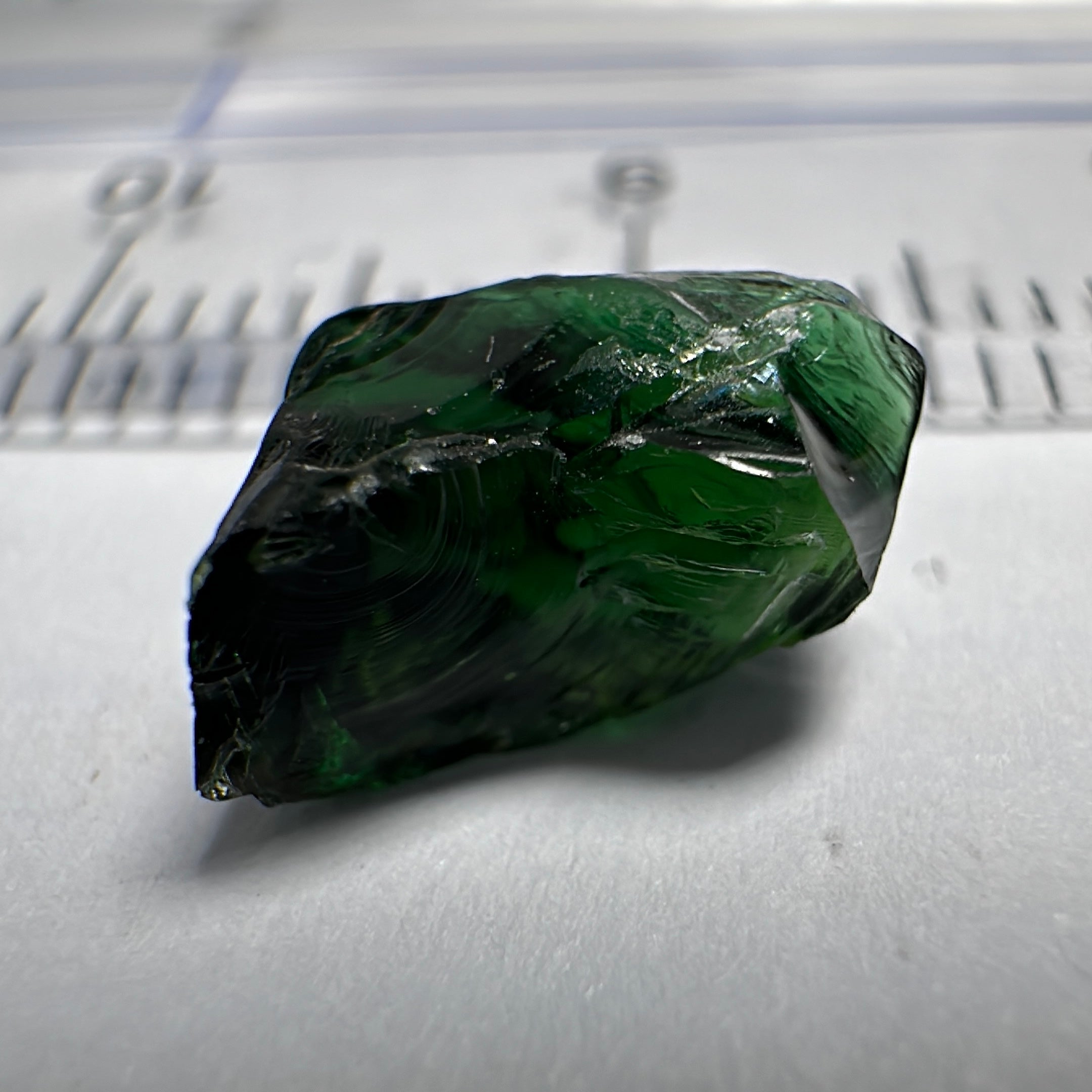 Chrome Tourmaline, 1.91ct, VVS-IF but dark, Laletema, Tanzania, Untreated Unheated