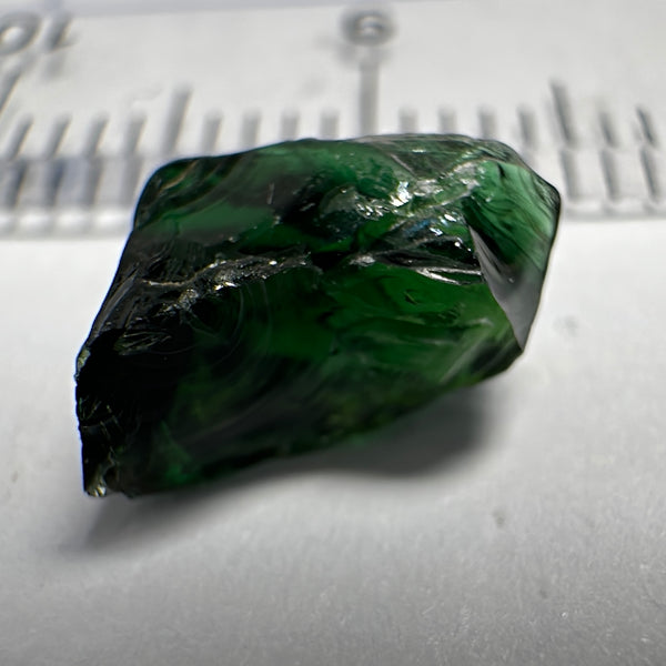 Chrome Tourmaline, 1.91ct, VVS-IF but dark, Laletema, Tanzania, Untreated Unheated