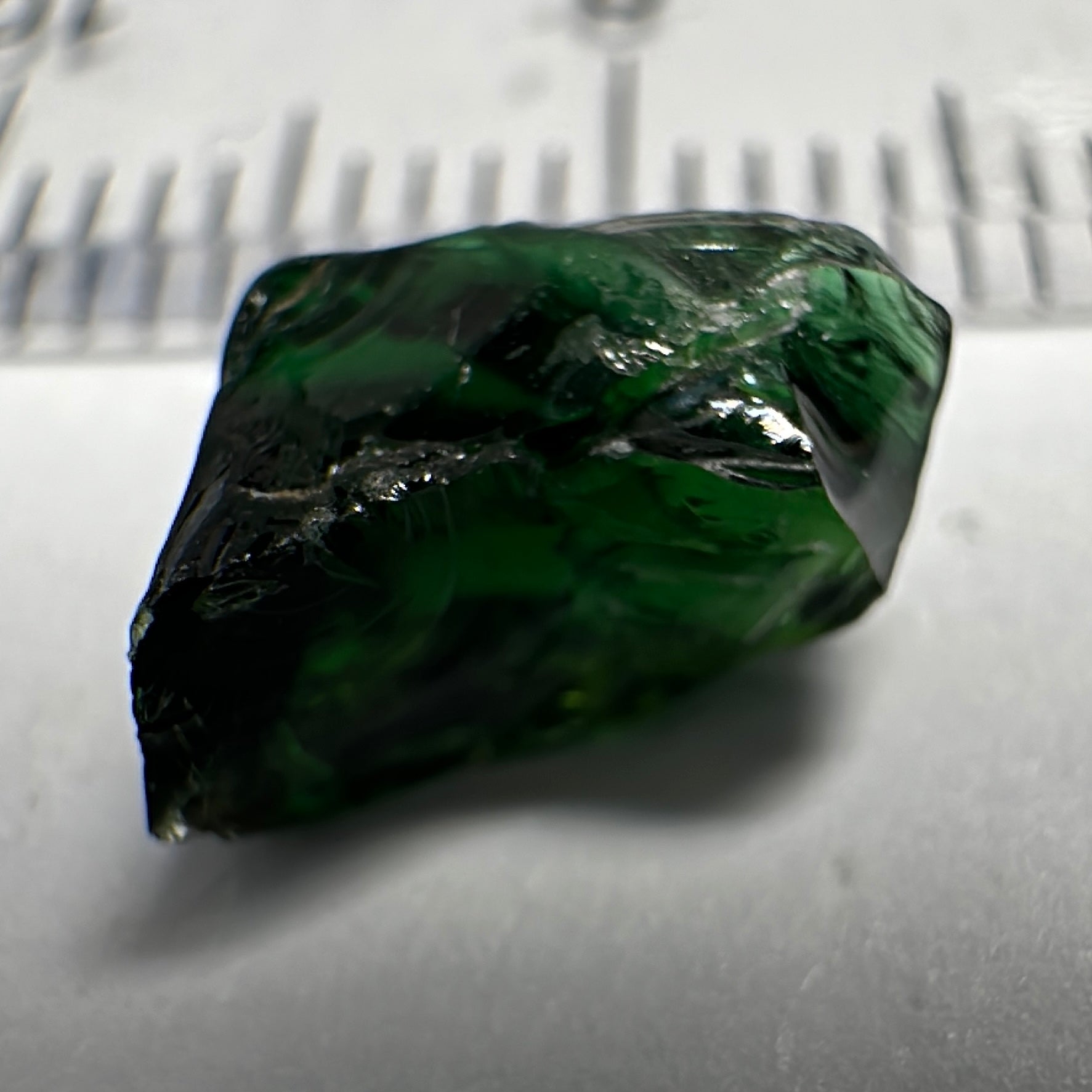 Chrome Tourmaline, 1.91ct, VVS-IF but dark, Laletema, Tanzania, Untreated Unheated