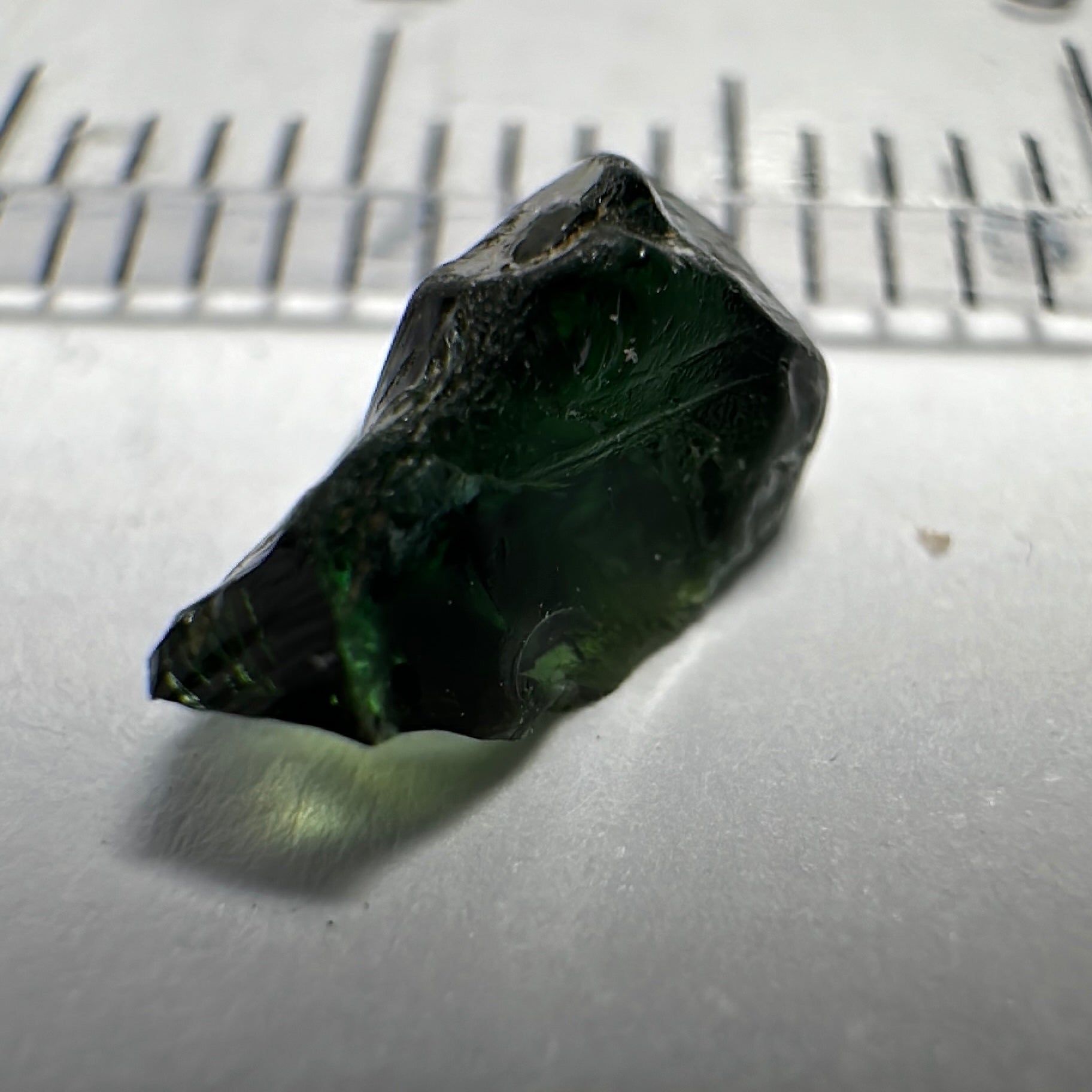 Chrome Tourmaline, 1.03ct, VS-VVS but dark, Laletema, Tanzania, Untreated Unheated