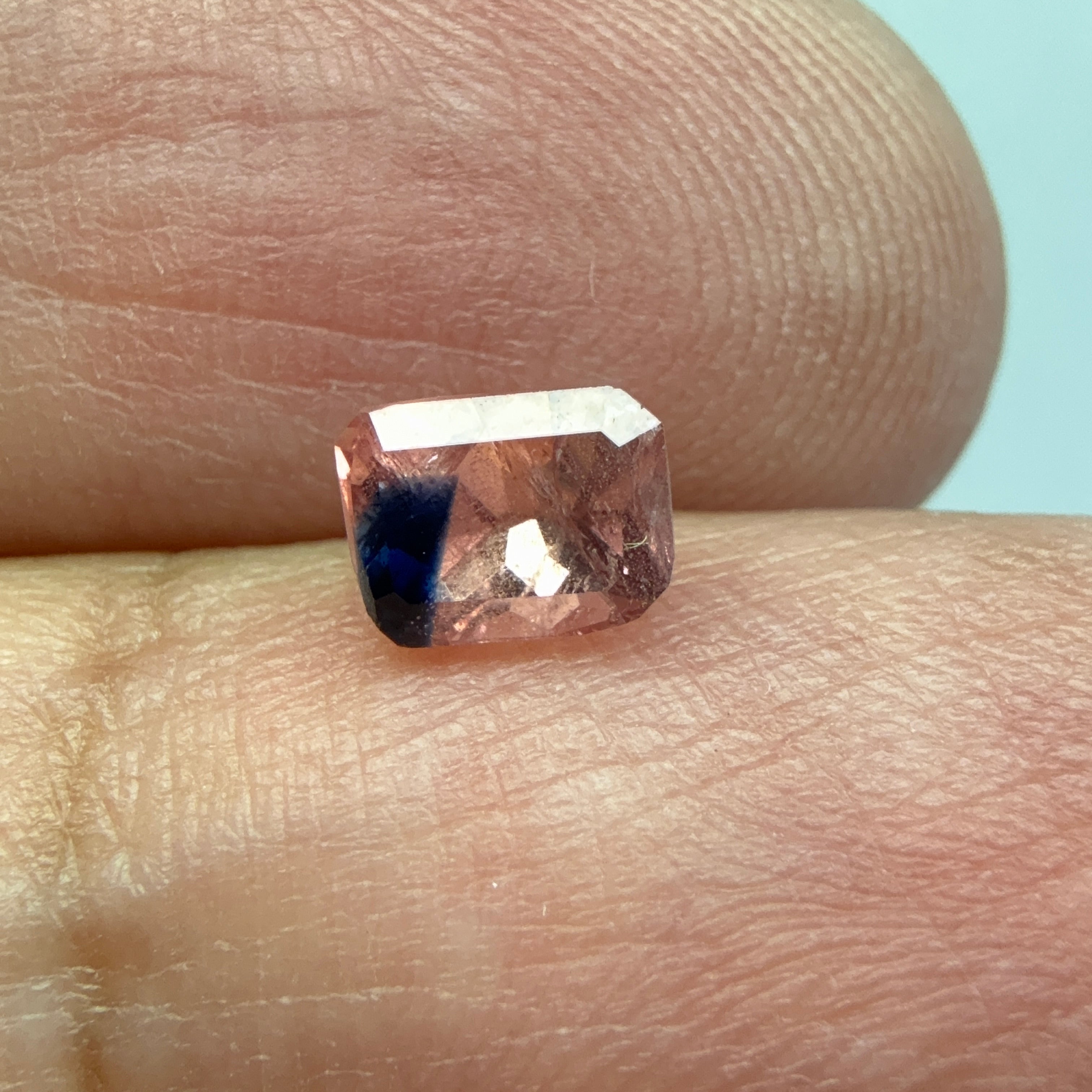 Winza Sapphire, native cut in Tanzania, 1.03ct, Winza, Tanzania, Untreated Unheated, the cut is really bad, it looks like a polished pebble! Going really cheap