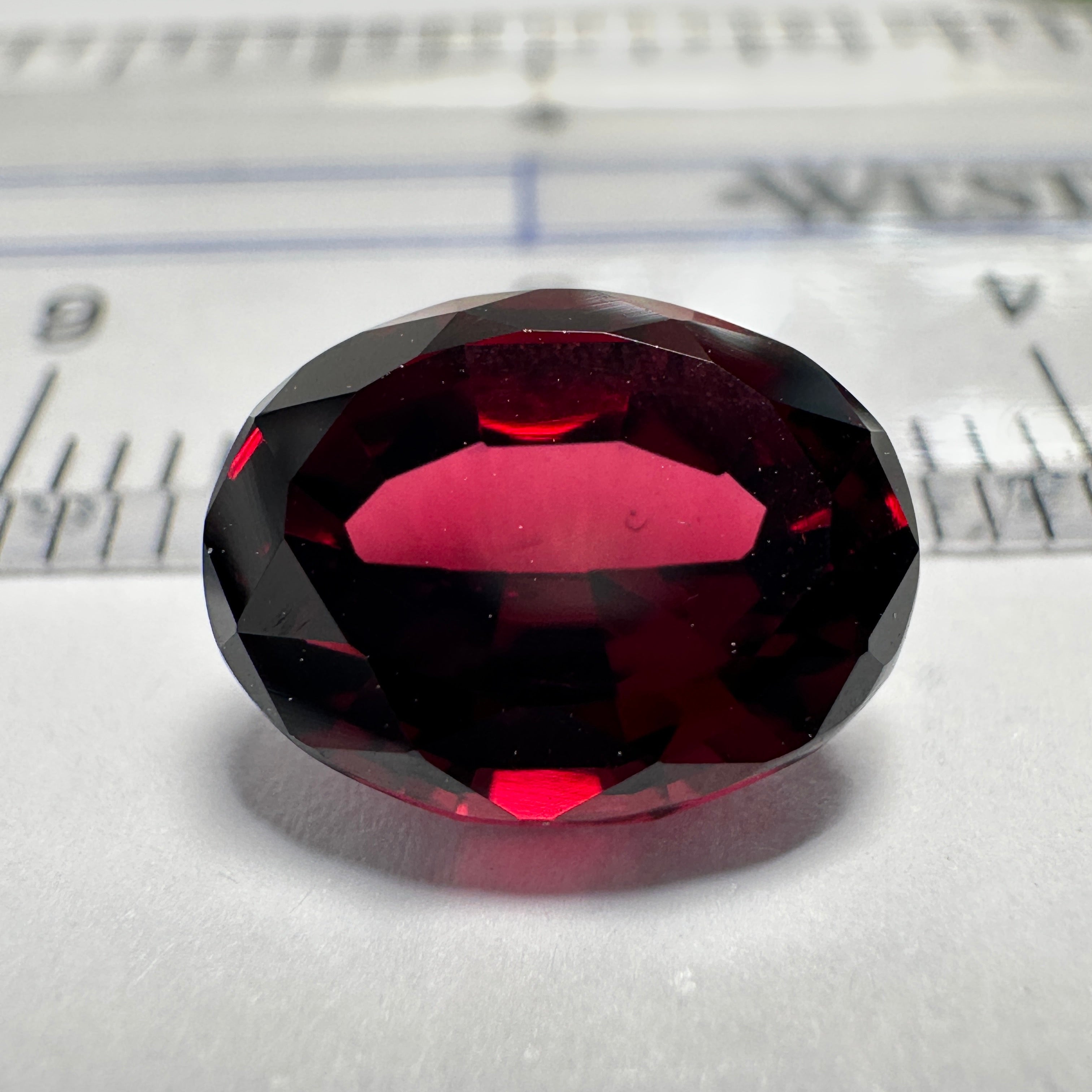 Dark Umbalite Garnet, 3.90ct, Tanzania, Untreated Unheated, see photos on black background