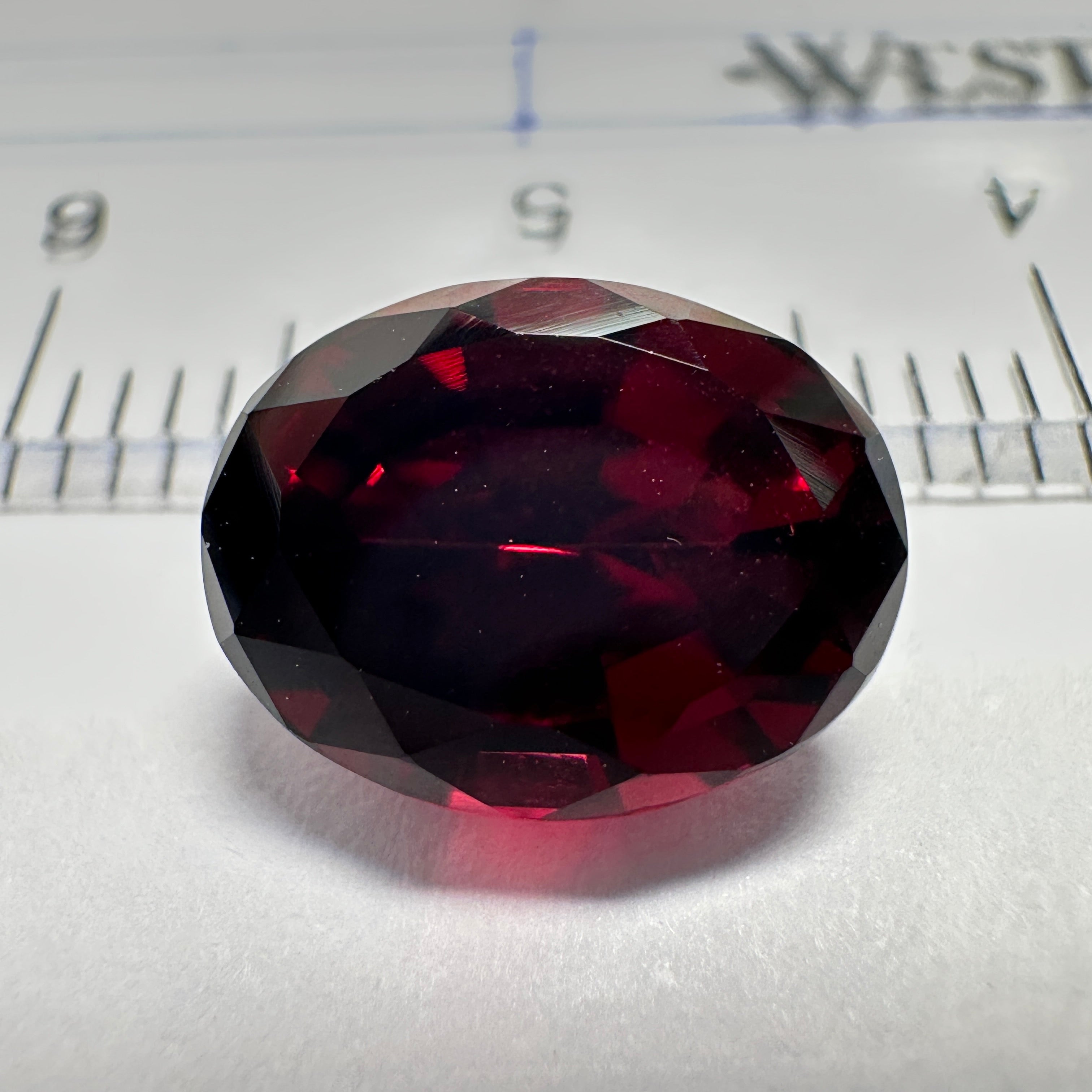 Dark Umbalite Garnet, 3.90ct, Tanzania, Untreated Unheated, see photos on black background