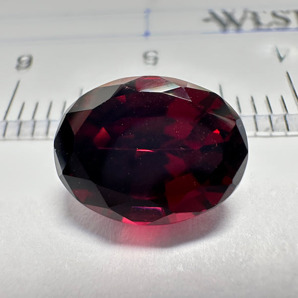 Dark Umbalite Garnet, 3.90ct, Tanzania, Untreated Unheated, see photos on black background