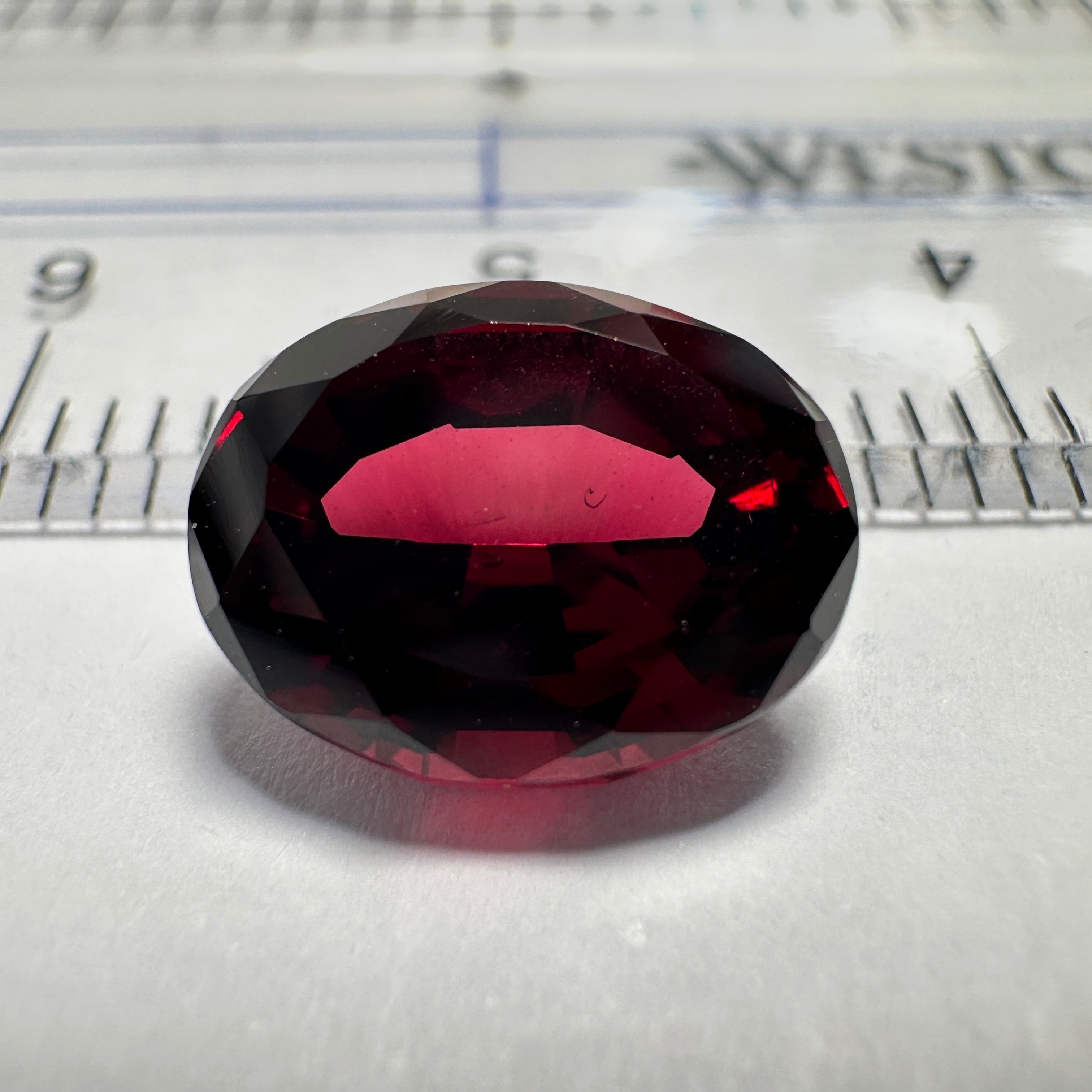 Dark Umbalite Garnet, 3.90ct, Tanzania, Untreated Unheated, see photos on black background