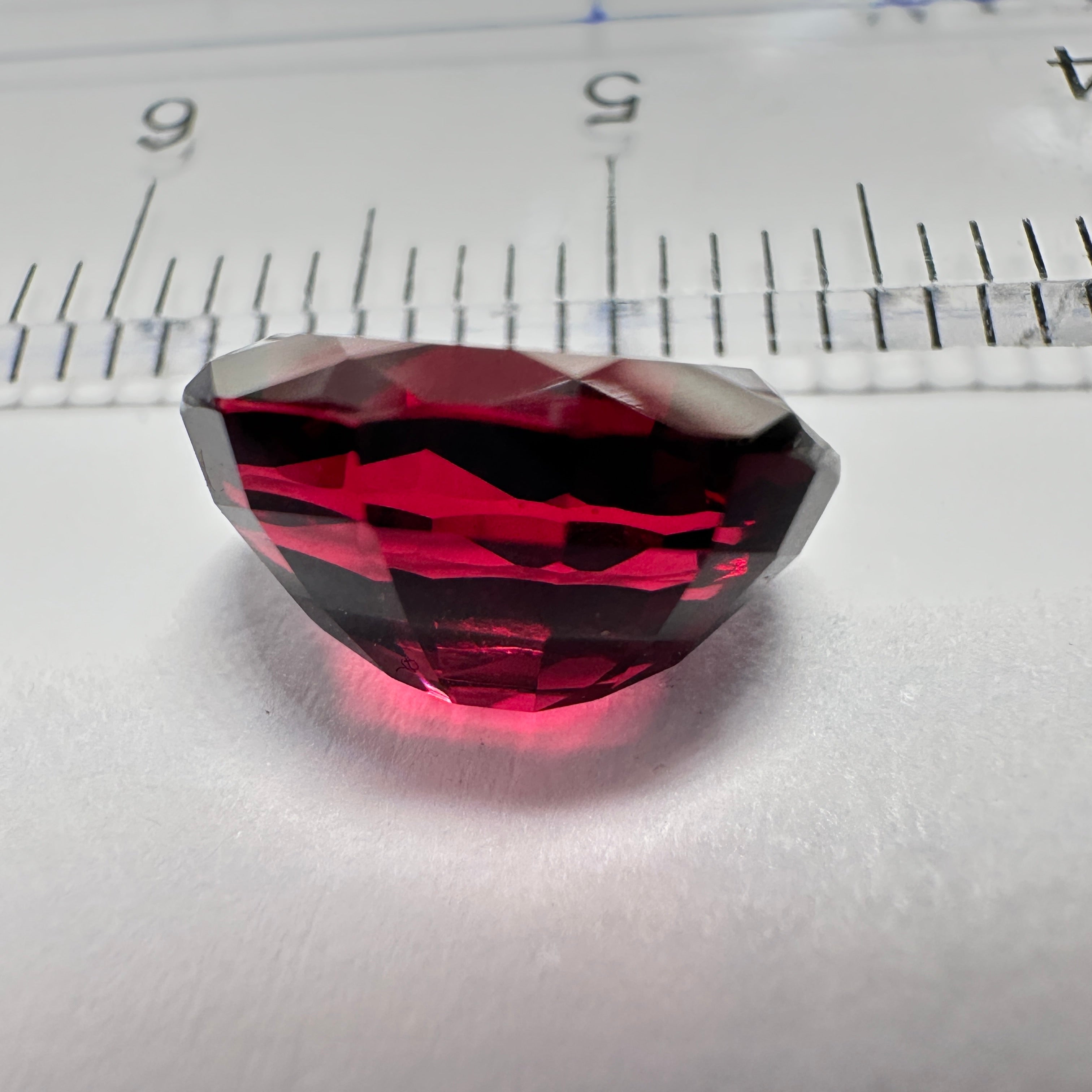 Dark Umbalite Garnet, 3.90ct, Tanzania, Untreated Unheated, see photos on black background