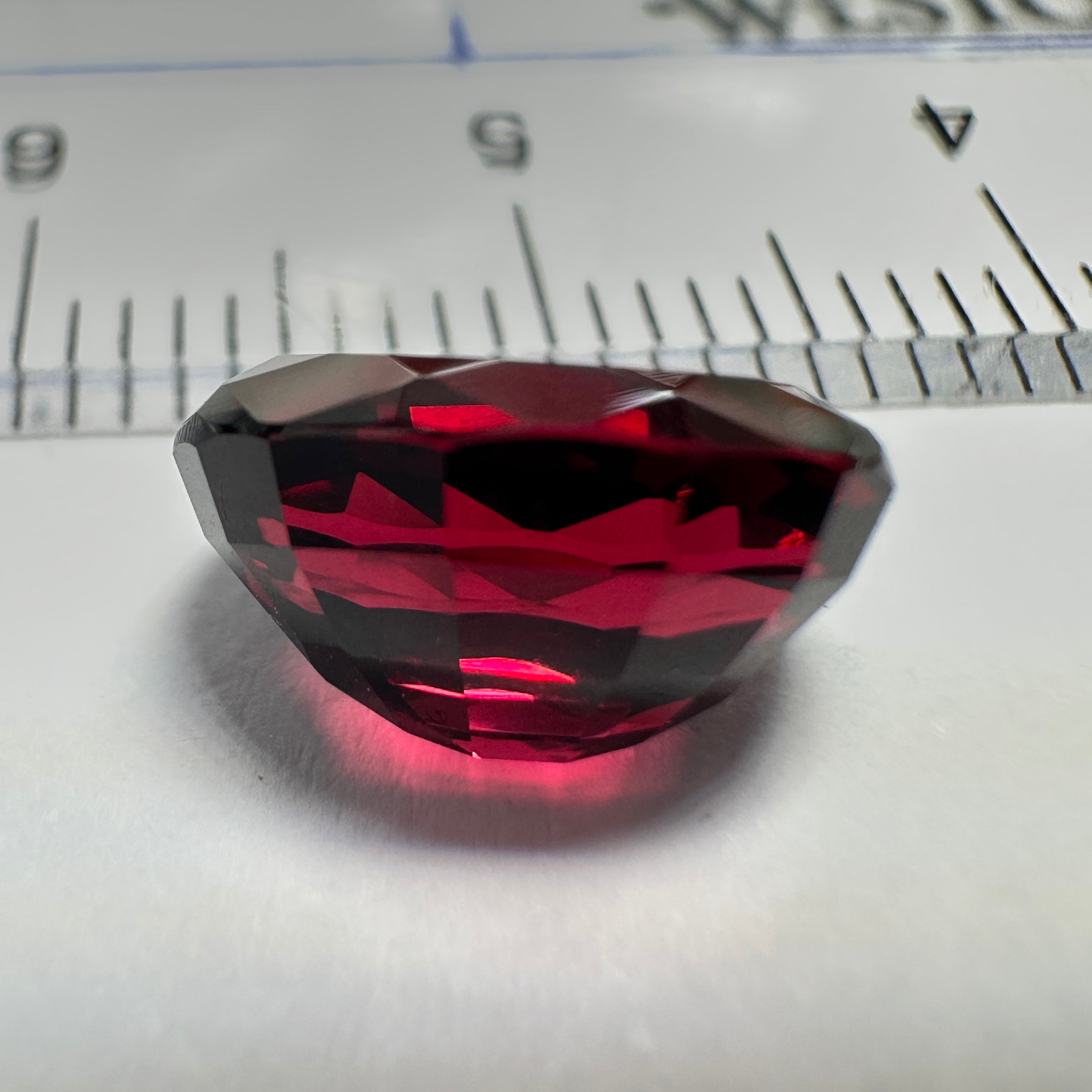 Dark Umbalite Garnet, 3.90ct, Tanzania, Untreated Unheated, see photos on black background