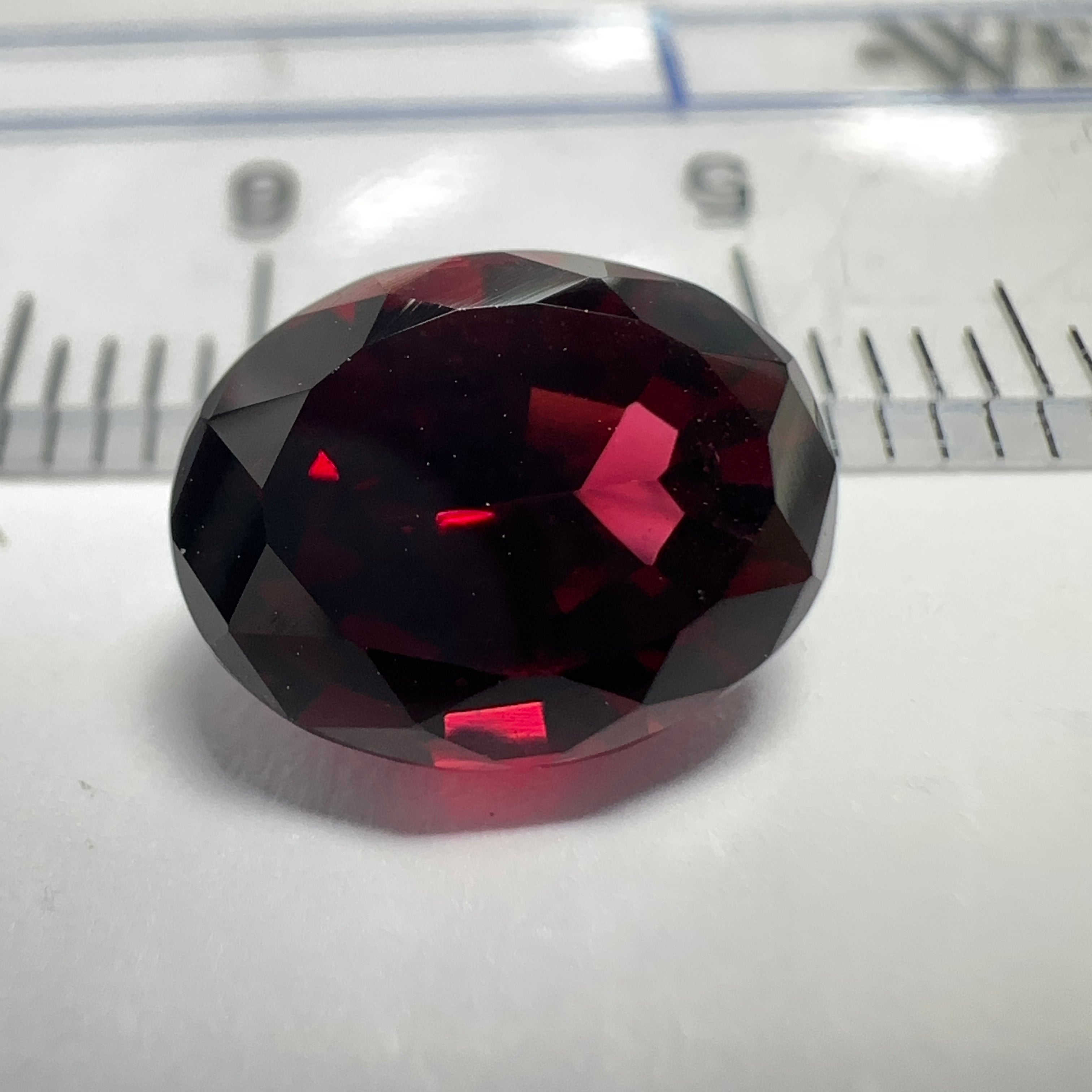 Dark Umbalite Garnet, 3.90ct, Tanzania, Untreated Unheated, see photos on black background