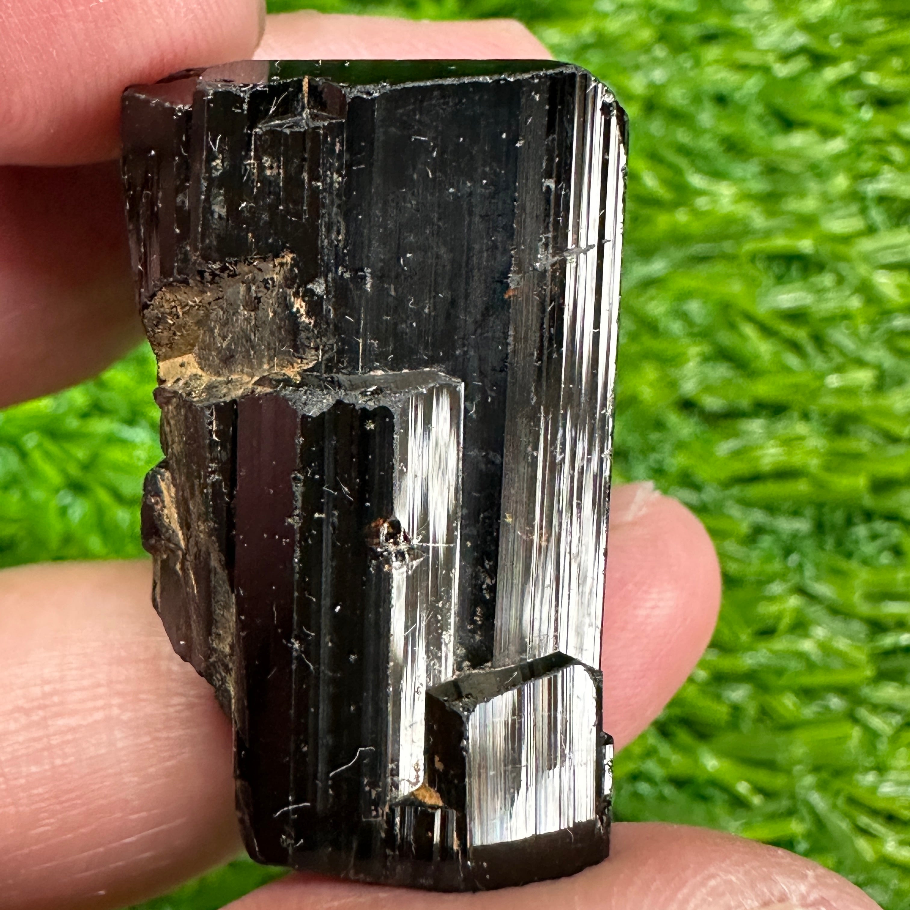 Black Tourmaline Crystal, 25gm, Tanzania, Untreated Unheated