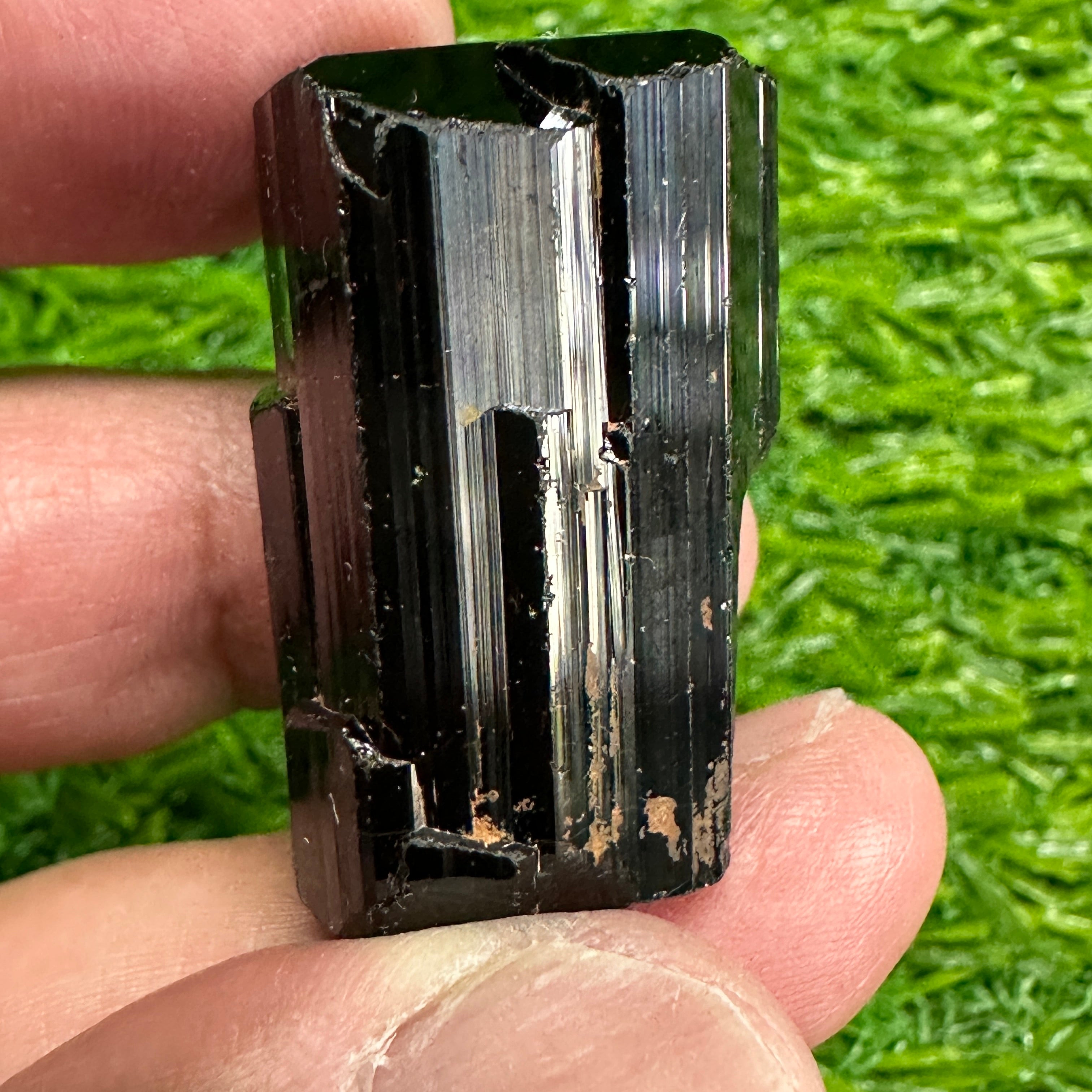 Black Tourmaline Crystal, 25gm, Tanzania, Untreated Unheated