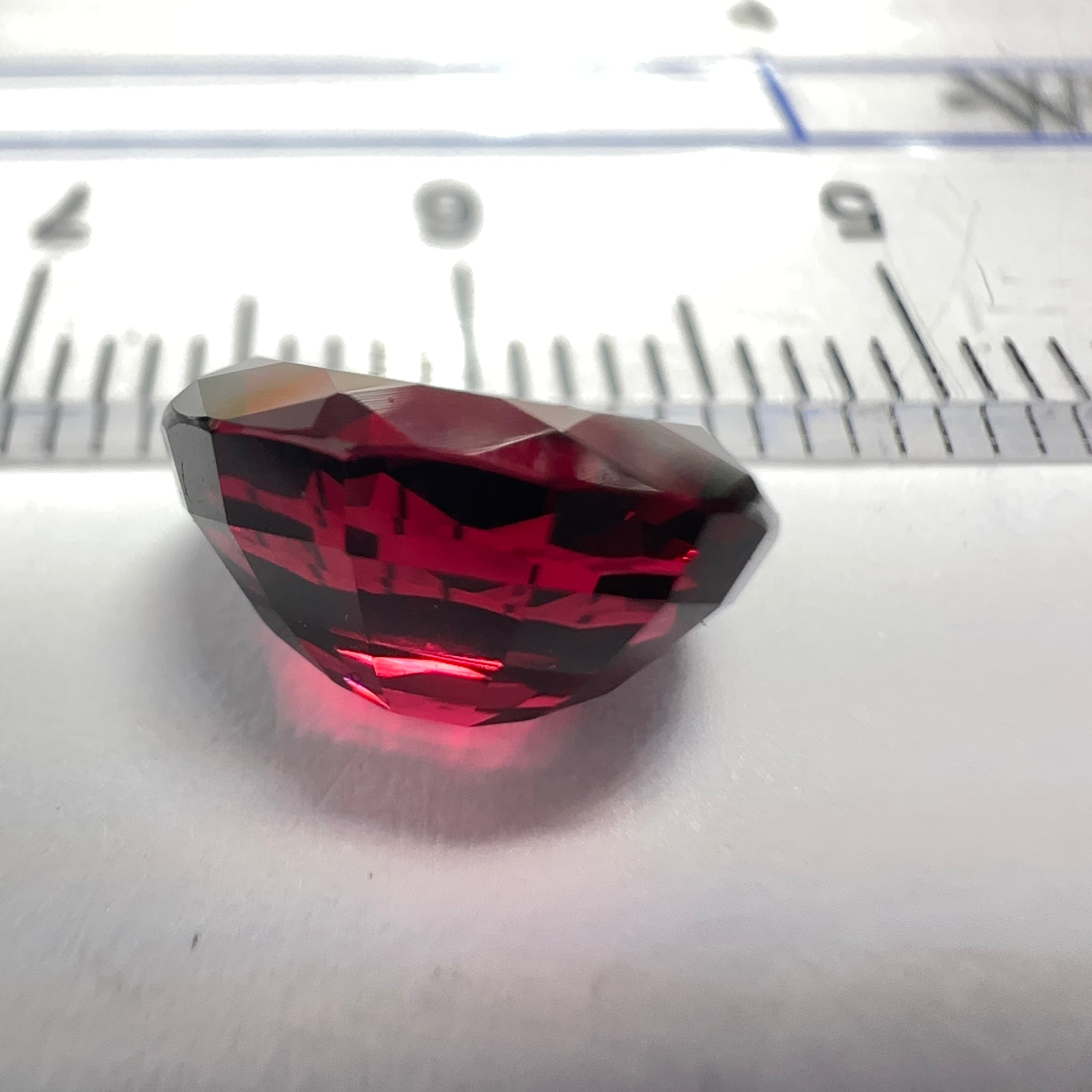 Dark Umbalite Garnet, 3.90ct, Tanzania, Untreated Unheated, see photos on black background