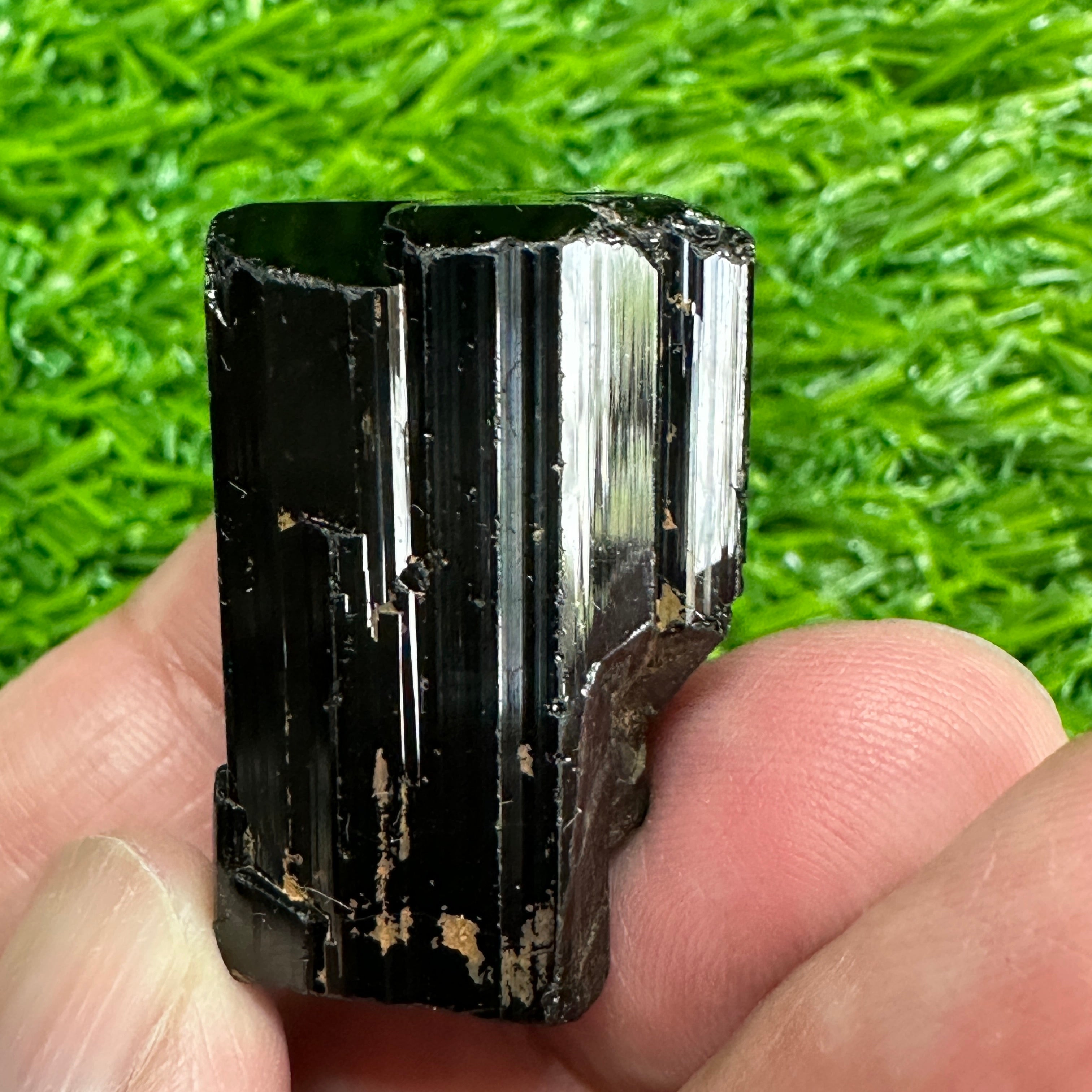 Black Tourmaline Crystal, 25gm, Tanzania, Untreated Unheated