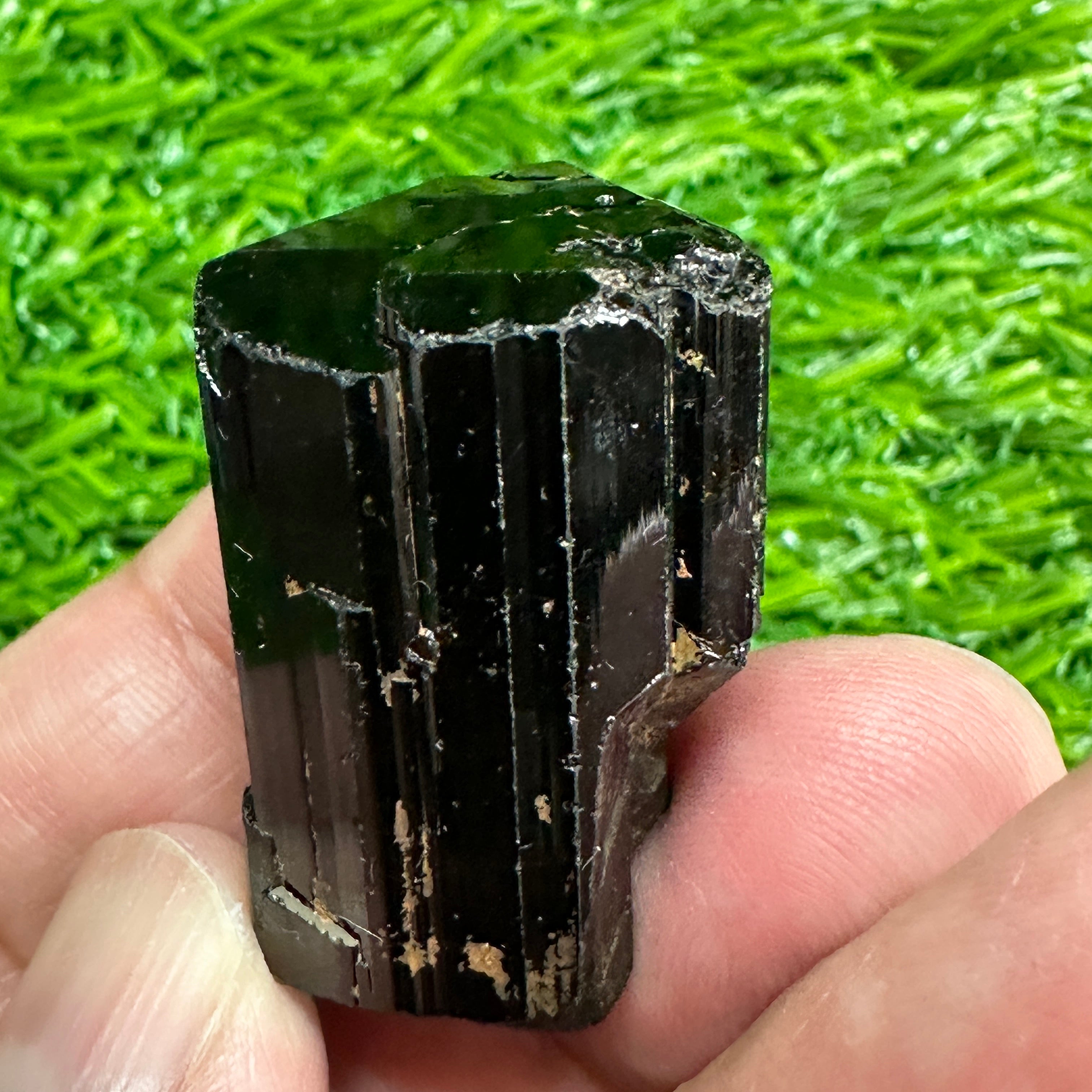 Black Tourmaline Crystal, 25gm, Tanzania, Untreated Unheated