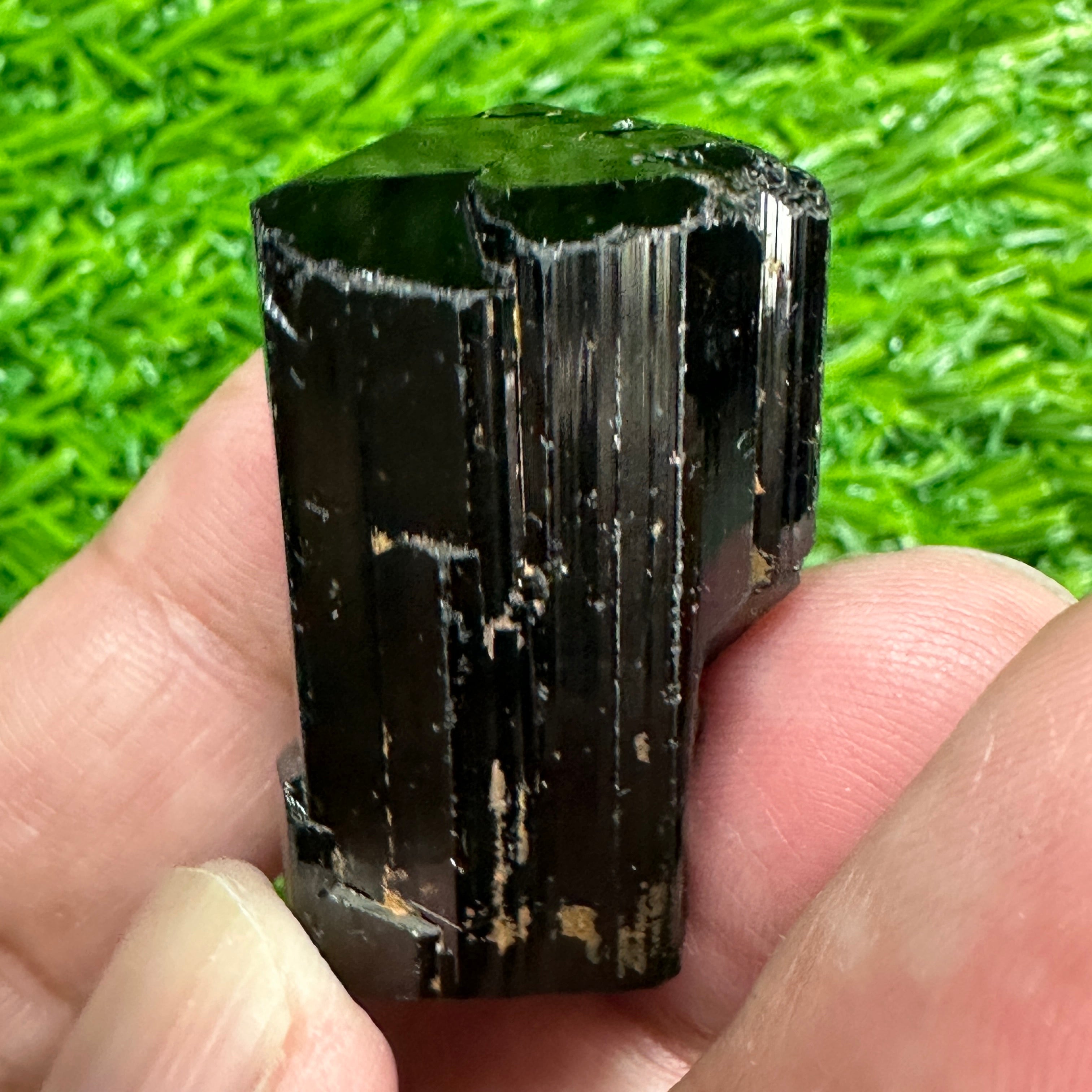 Black Tourmaline Crystal, 25gm, Tanzania, Untreated Unheated