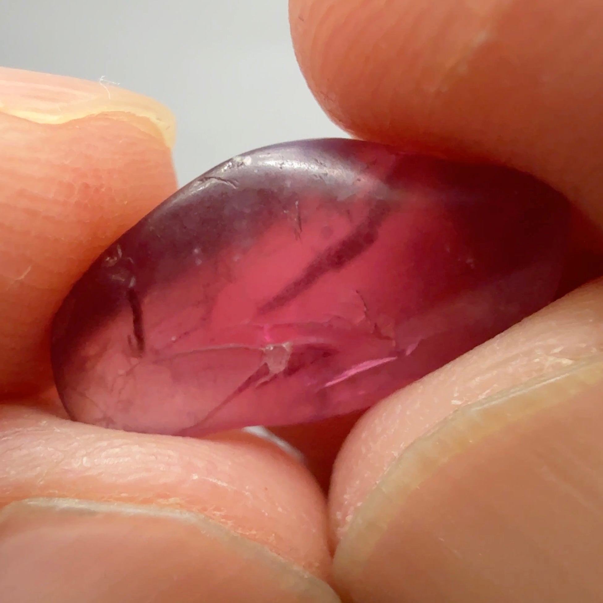 Mahenge Spinel, semi polished tumblestone, 7.52ct, Mahenge, Tanzania, Untreated Unheated