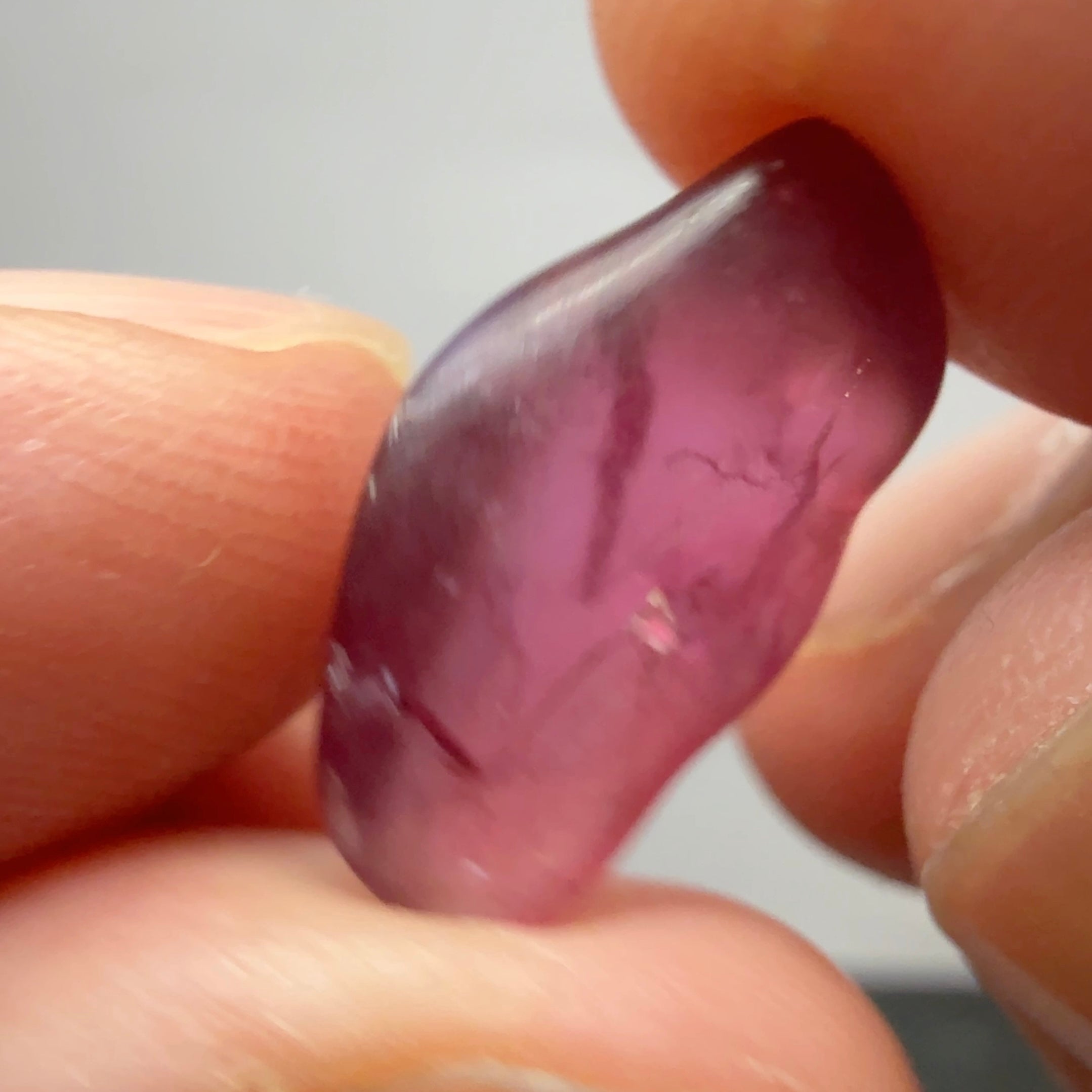 Mahenge Spinel, semi polished tumblestone, 7.52ct, Mahenge, Tanzania, Untreated Unheated