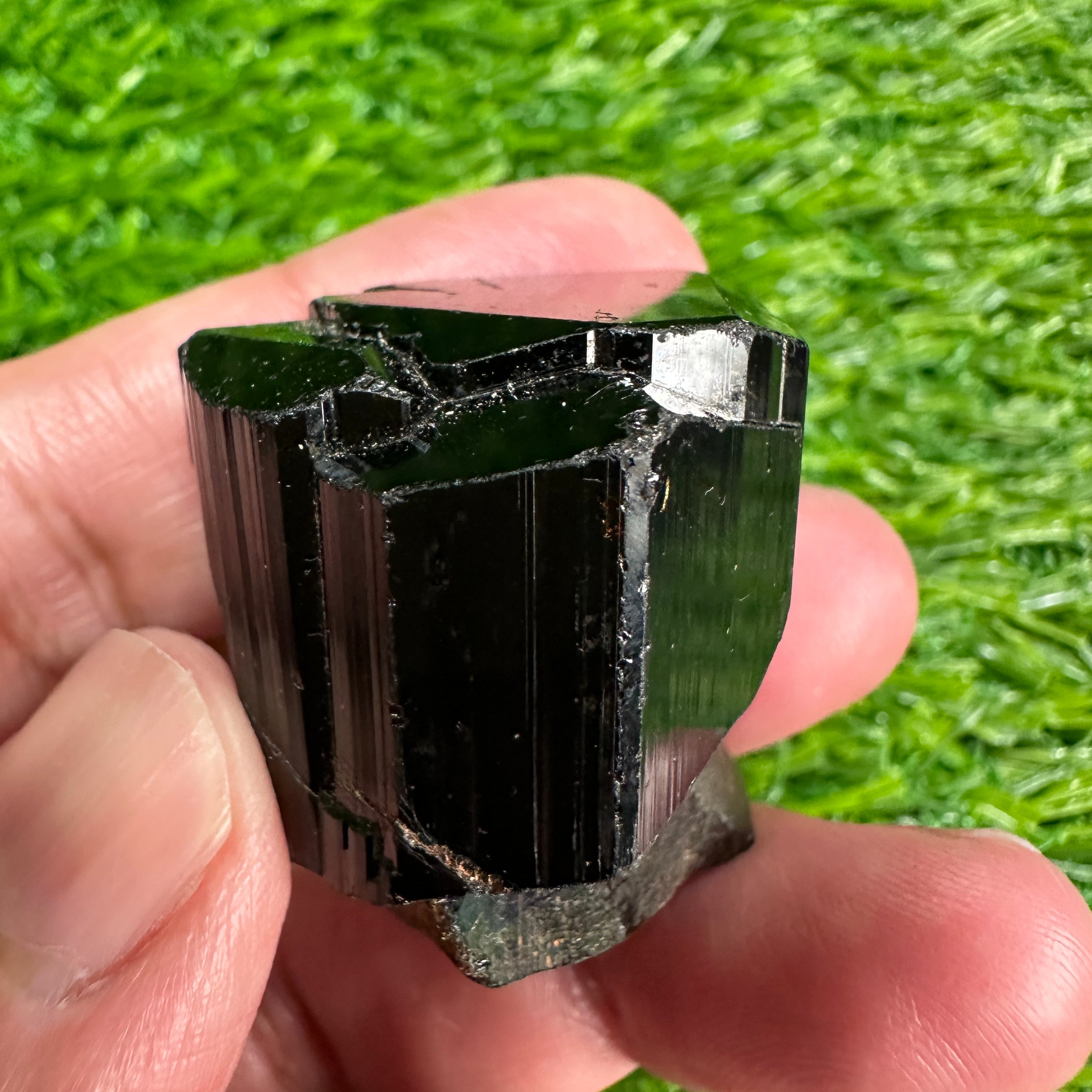 Black Tourmaline Crystal, 44.50gm, Tanzania, Untreated Unheated