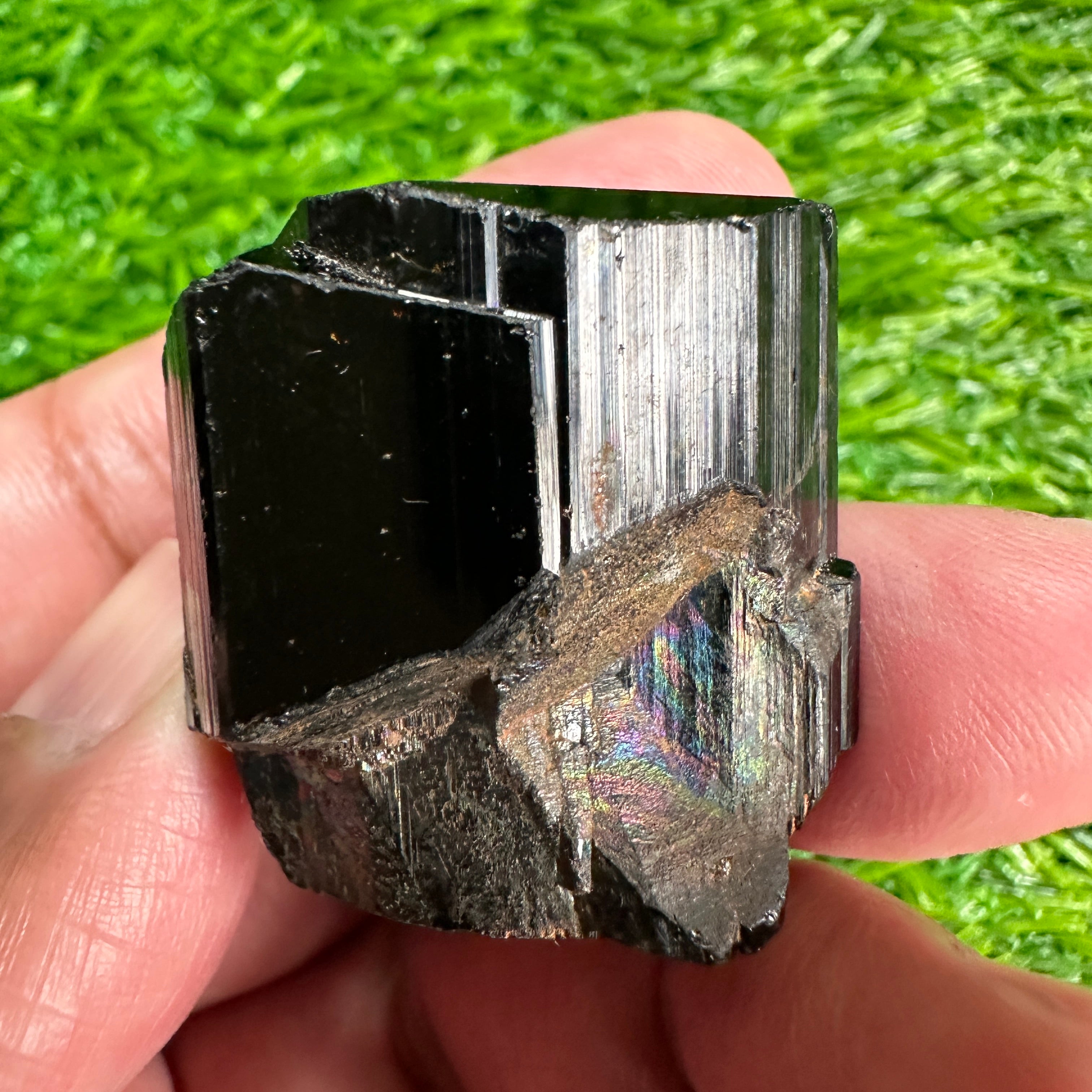 Black Tourmaline Crystal, 44.50gm, Tanzania, Untreated Unheated