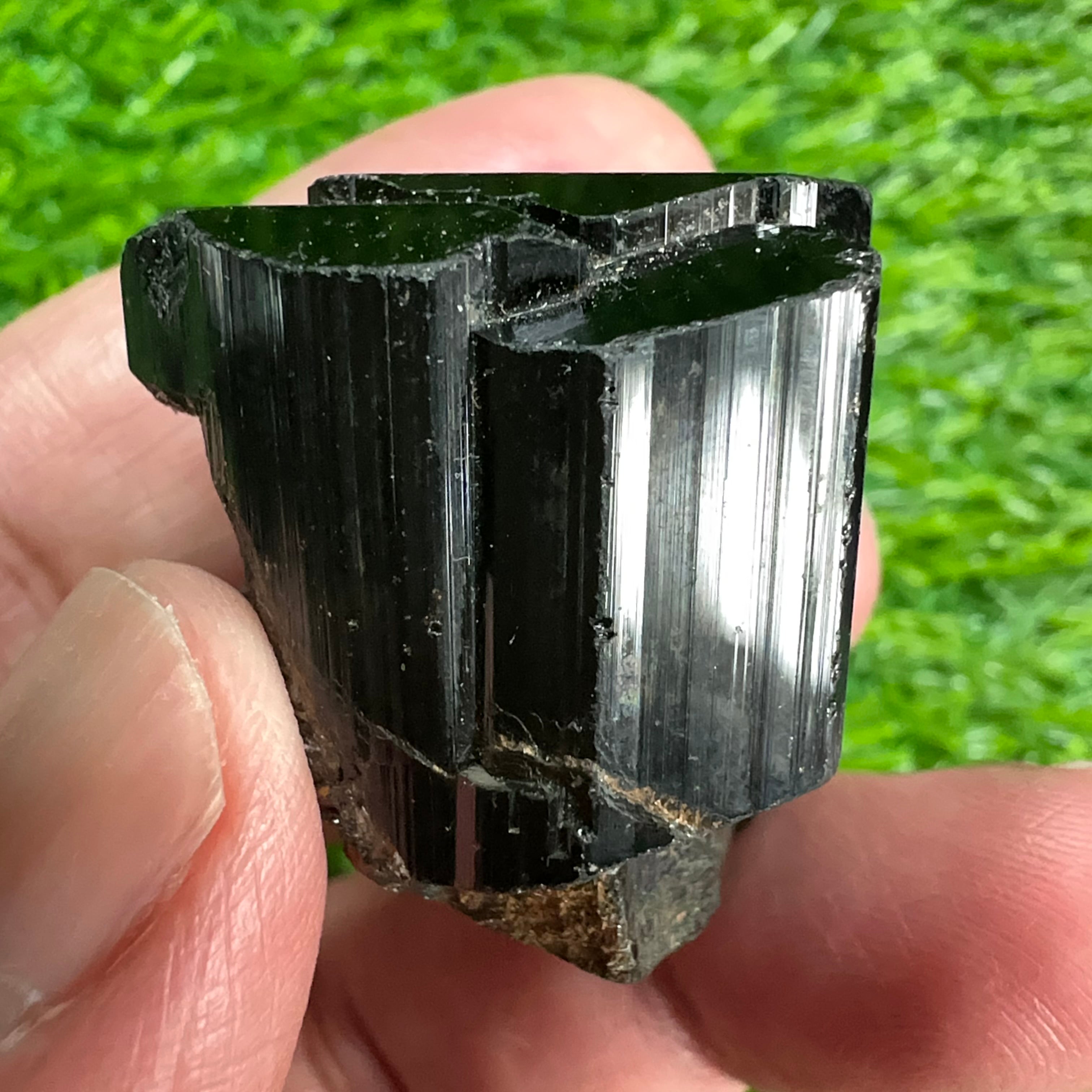 Black Tourmaline Crystal, 44.50gm, Tanzania, Untreated Unheated