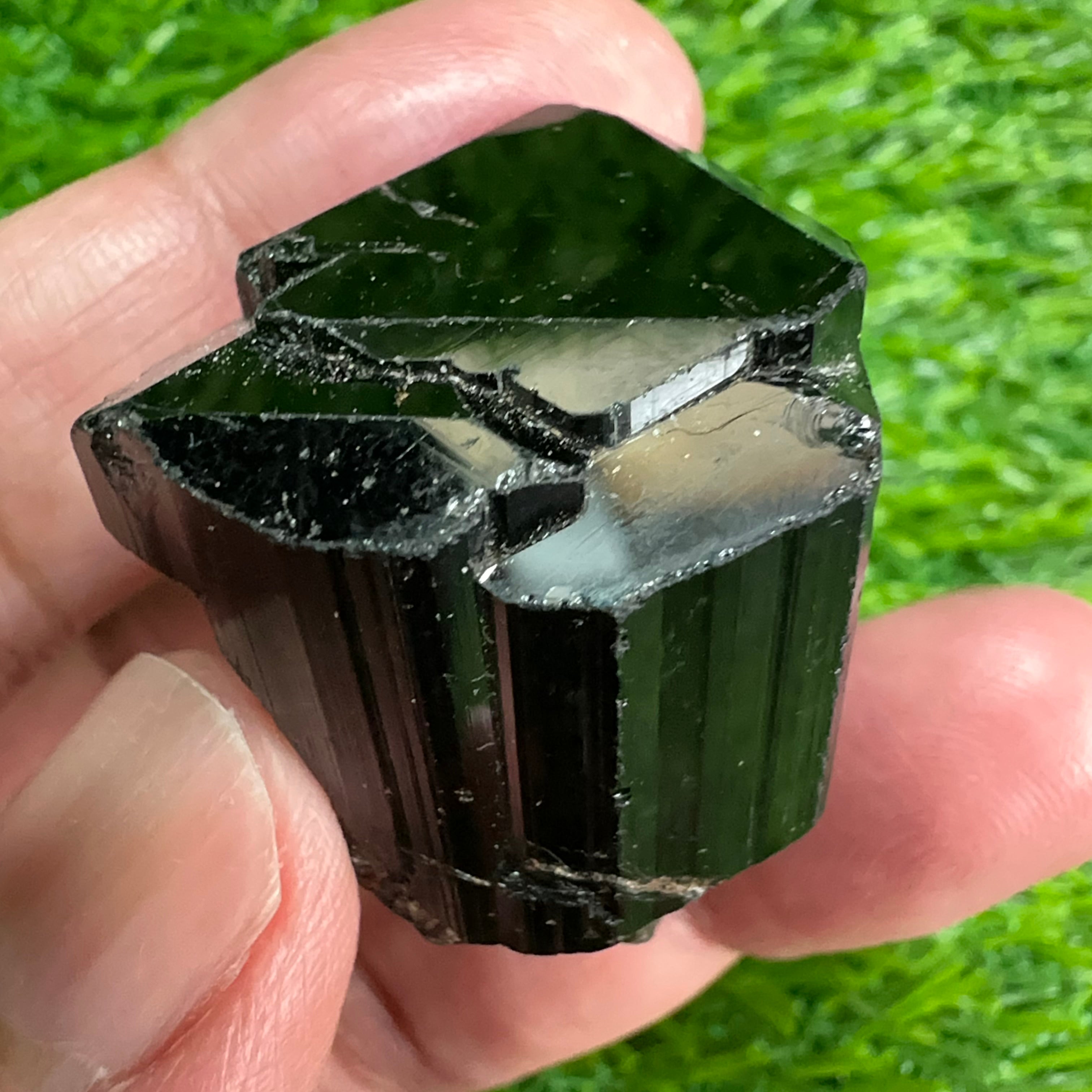 Black Tourmaline Crystal, 44.50gm, Tanzania, Untreated Unheated