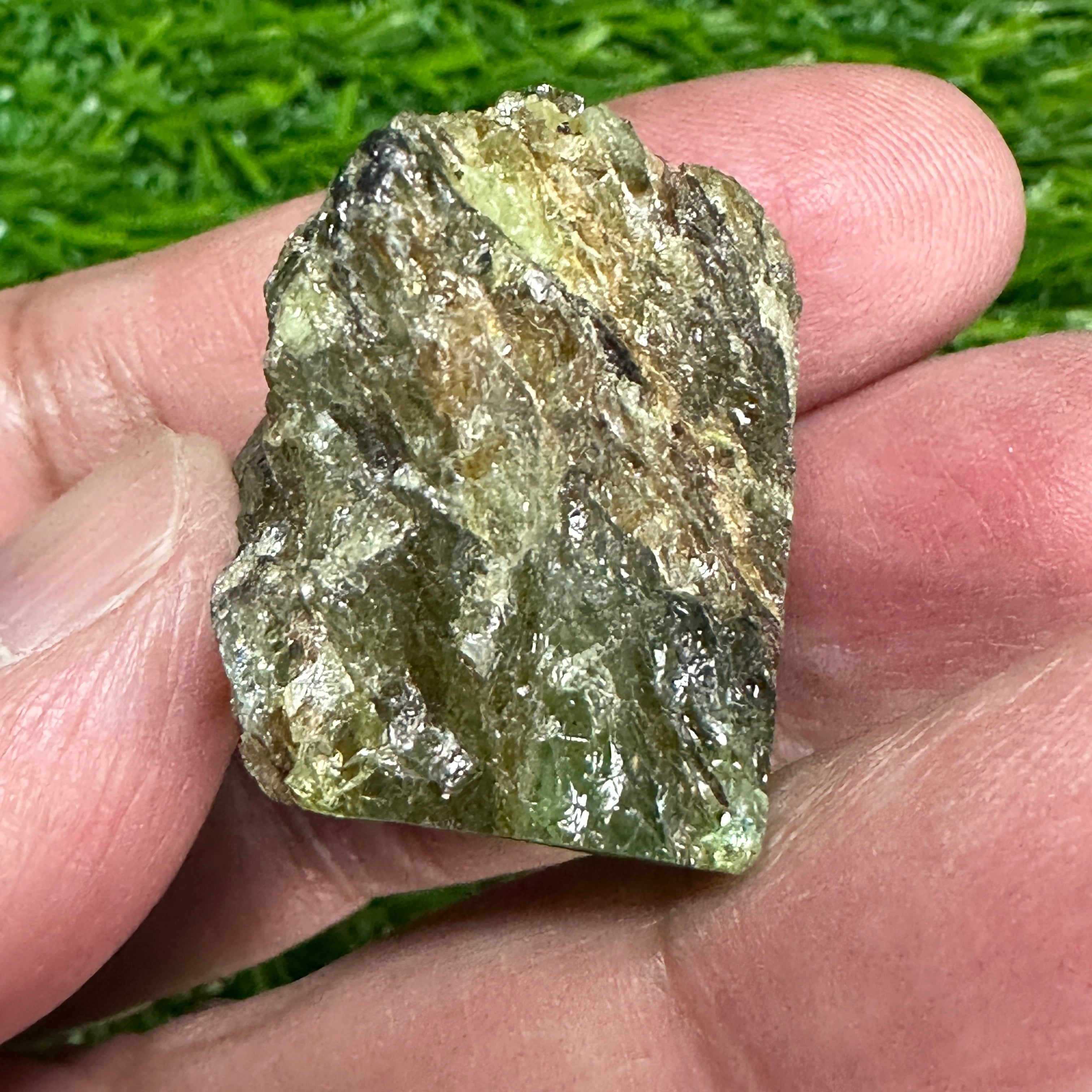 Tsavorite Garnet Crystal on Matrix, 31gm, Merelani, Tanzania, Untreated Unheated