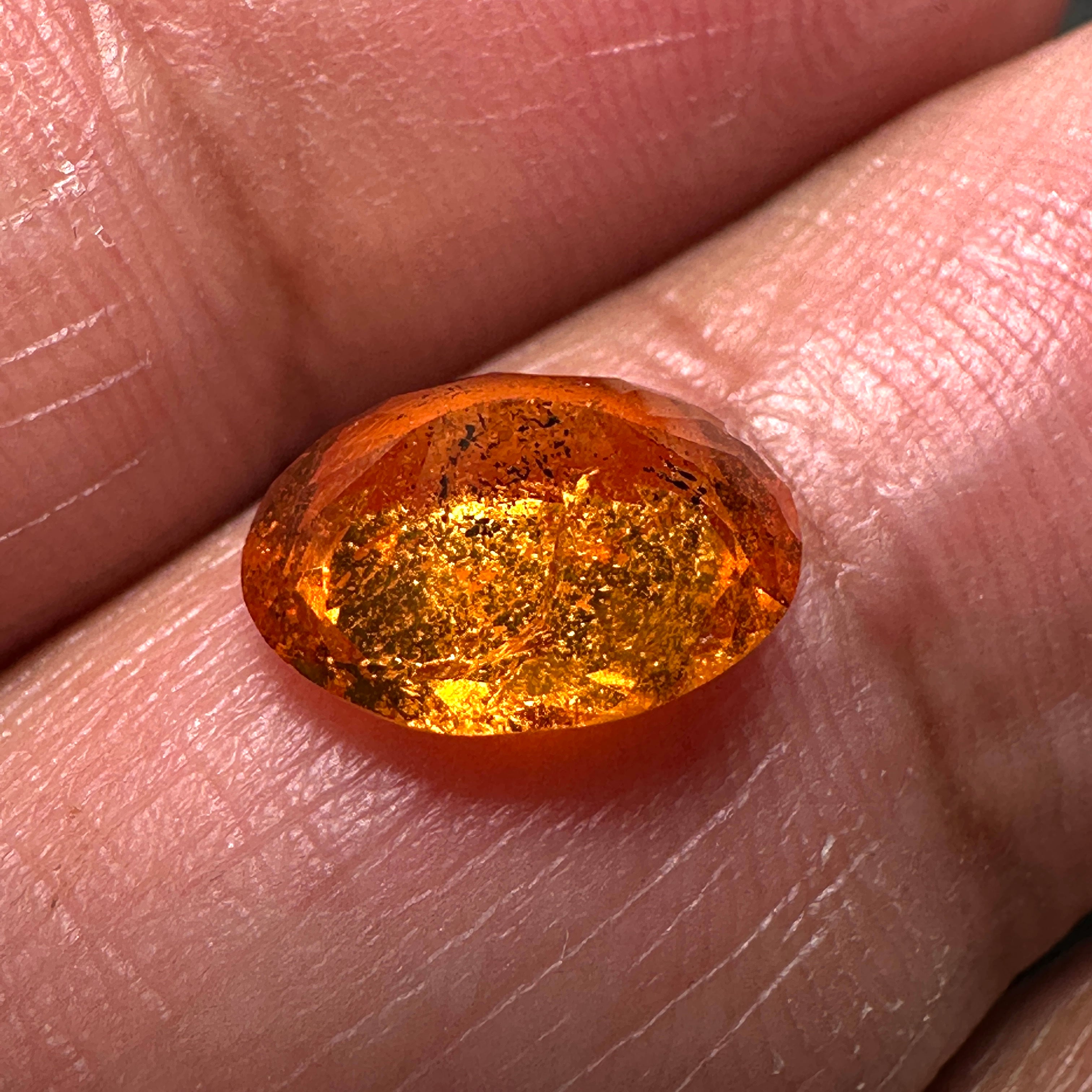 Mandarin Spessartite Garnet, 2.98ct, Untreated Unheated