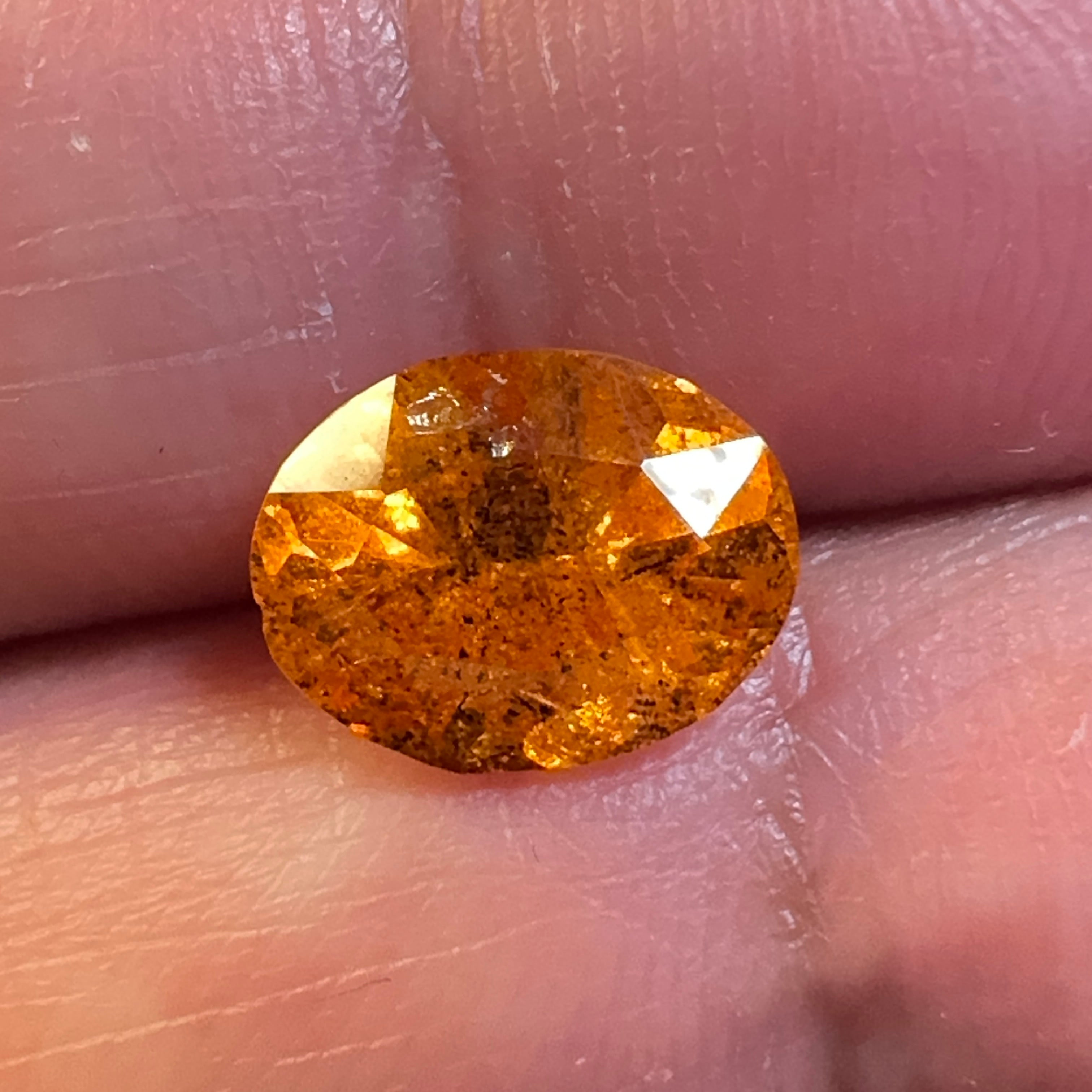 Mandarin Spessartite Garnet, 2.98ct, Untreated Unheated