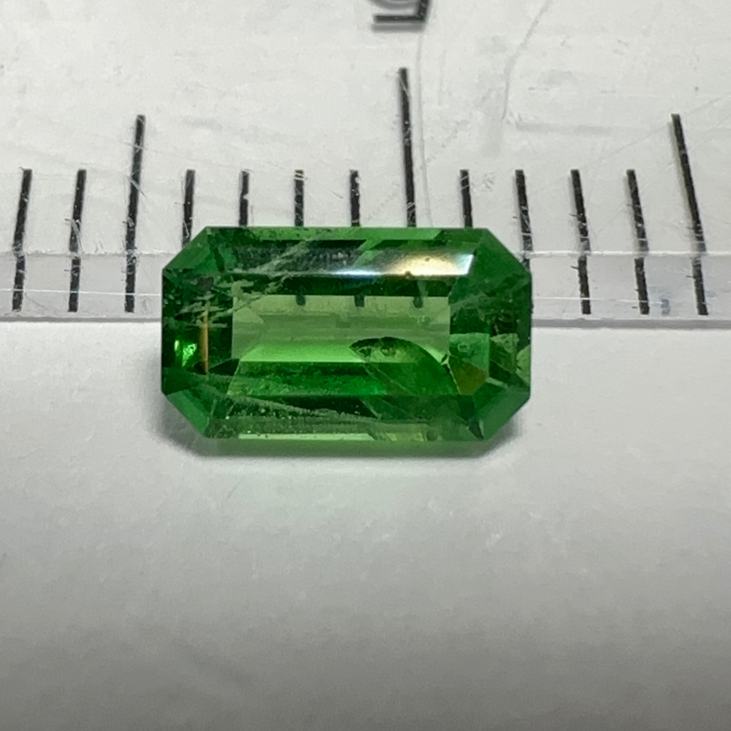 Tsavorite Garnet, 0.52ct, Kenya, Unheated Untreated, native cut.