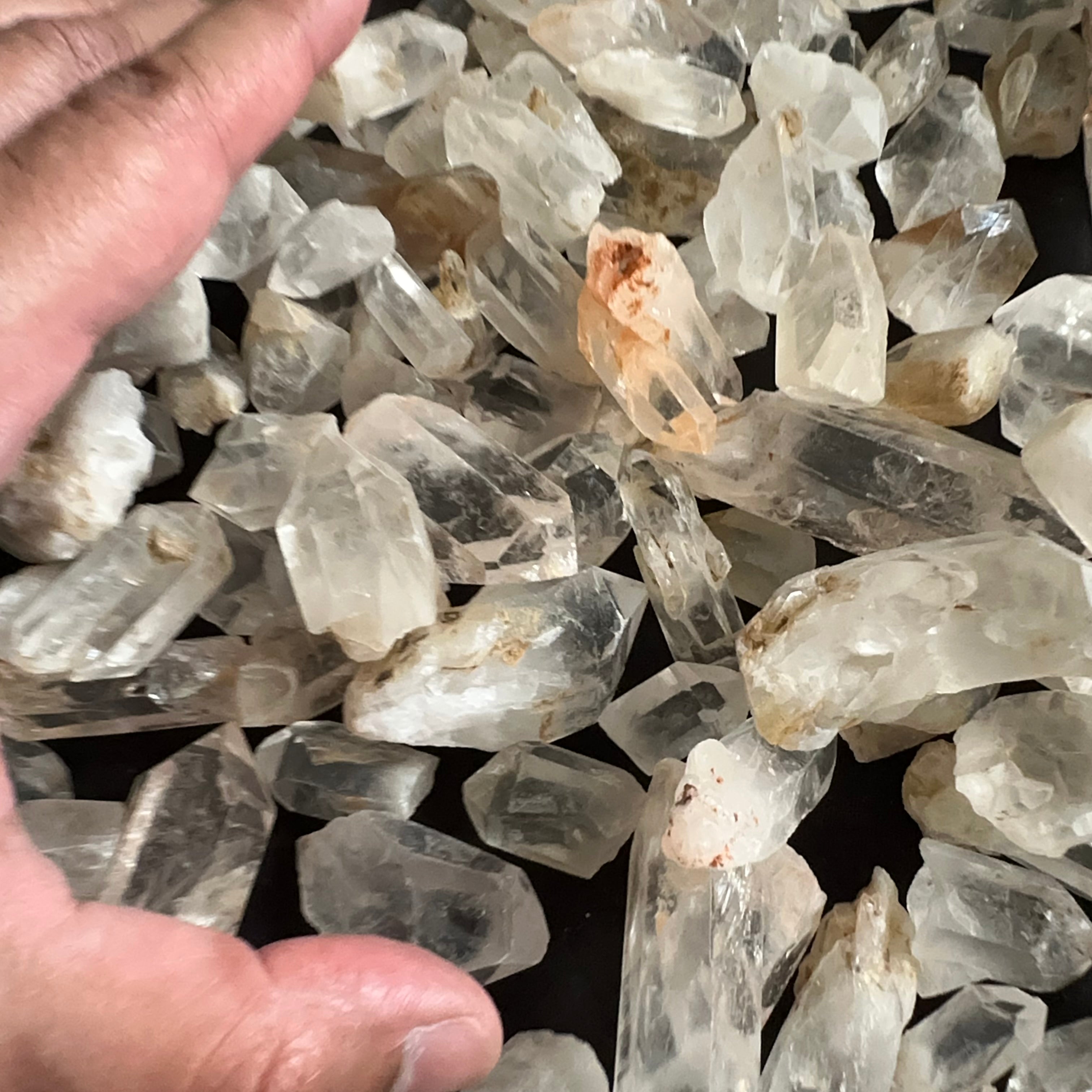 Tanzanian Quartz Crystals, blind pour, price per kilogram, clear points