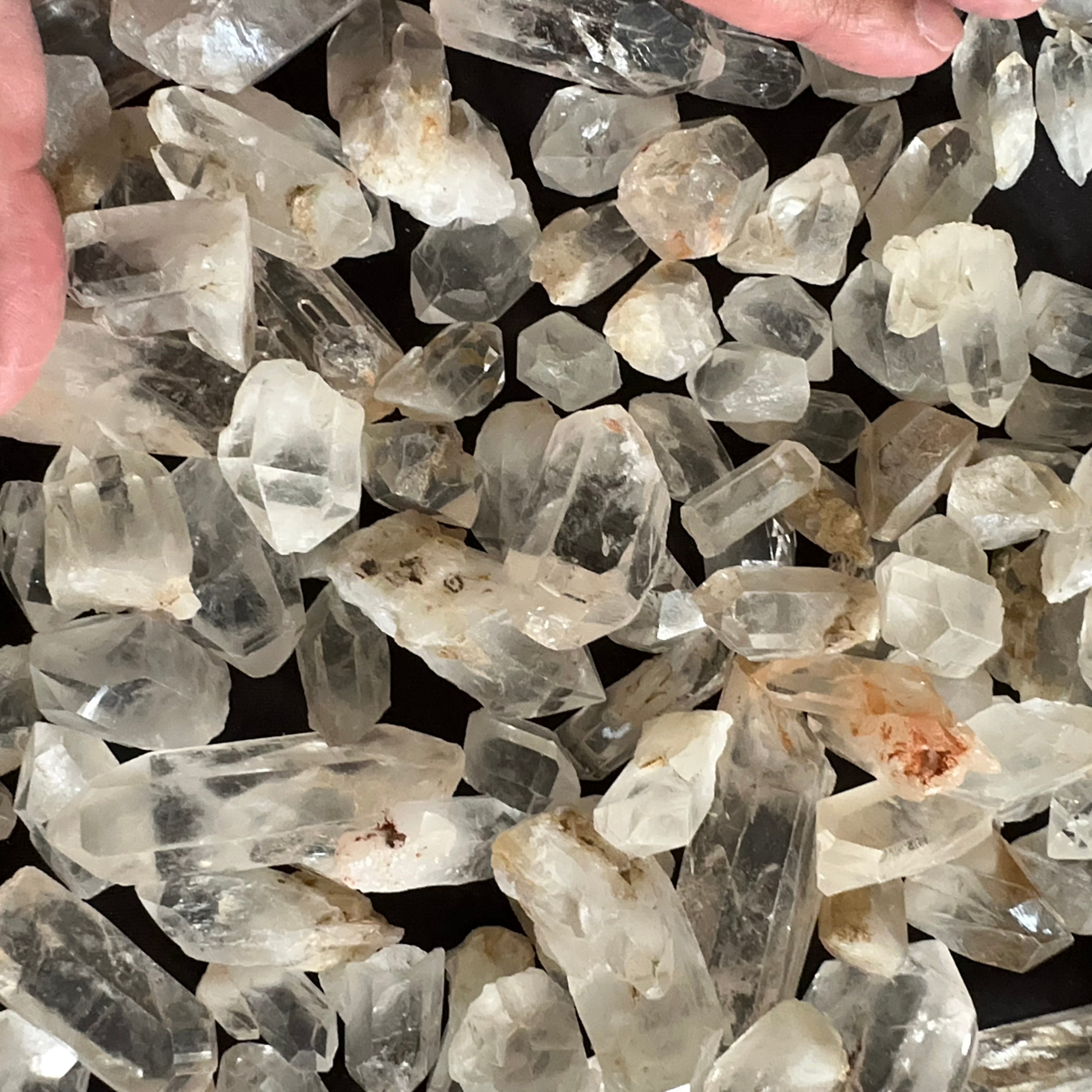 Tanzanian Quartz Crystals, blind pour, price per kilogram, clear points