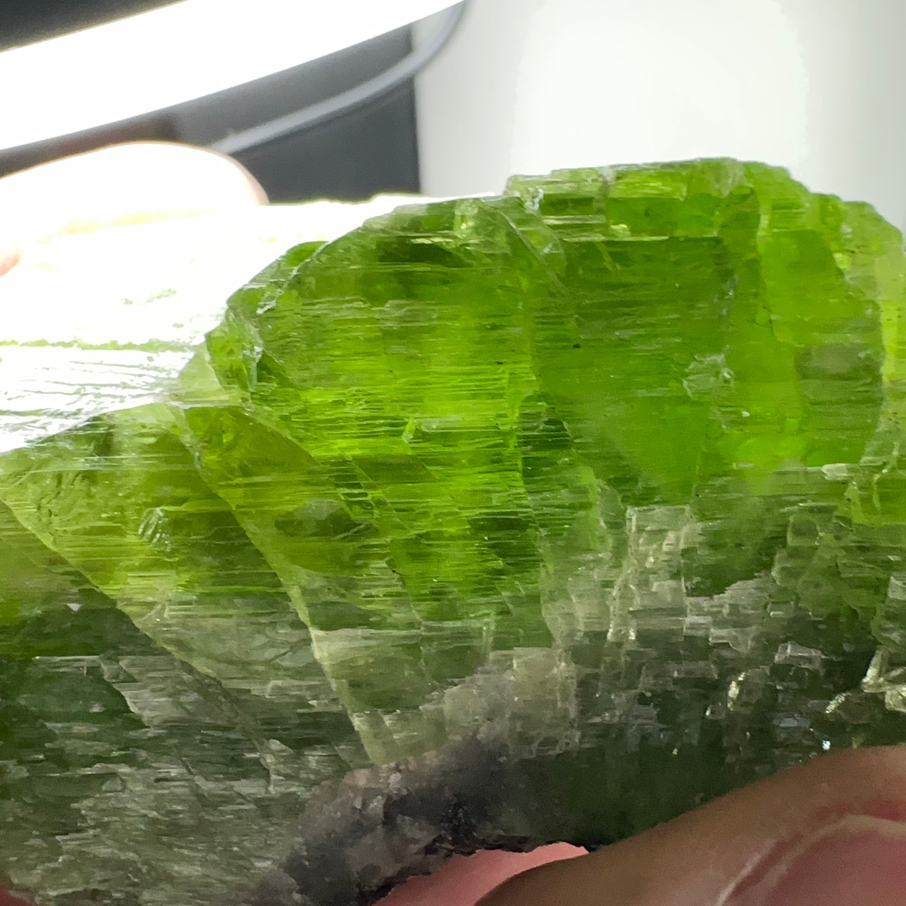 Tremolite Crystal from Merelani, 164.90gm, Rare, fully crystalized and etched from all sides, looks like multiple crystals formed together, gemmy