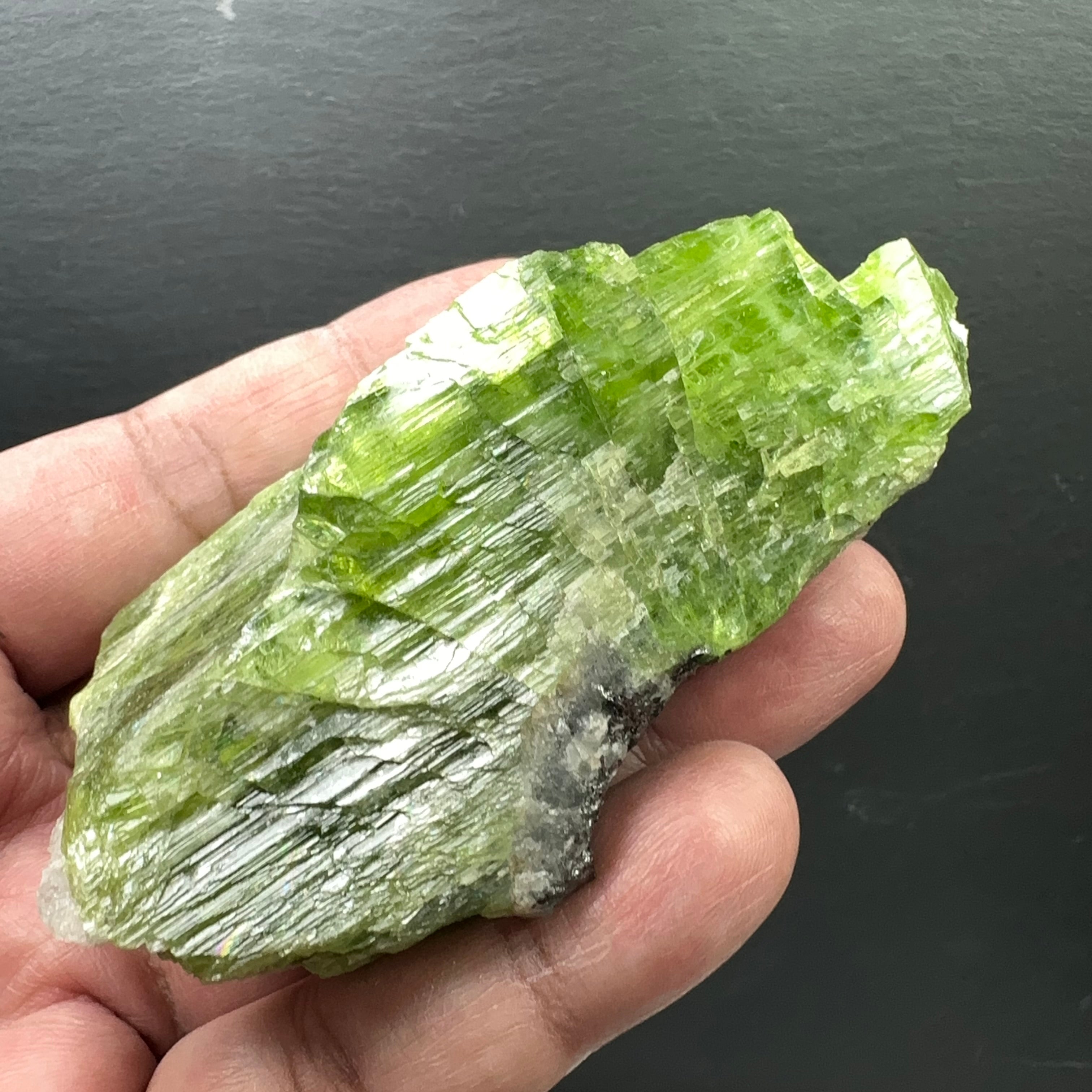 Tremolite Crystal from Merelani, 164.90gm, Rare, fully crystalized and etched from all sides, looks like multiple crystals formed together, gemmy