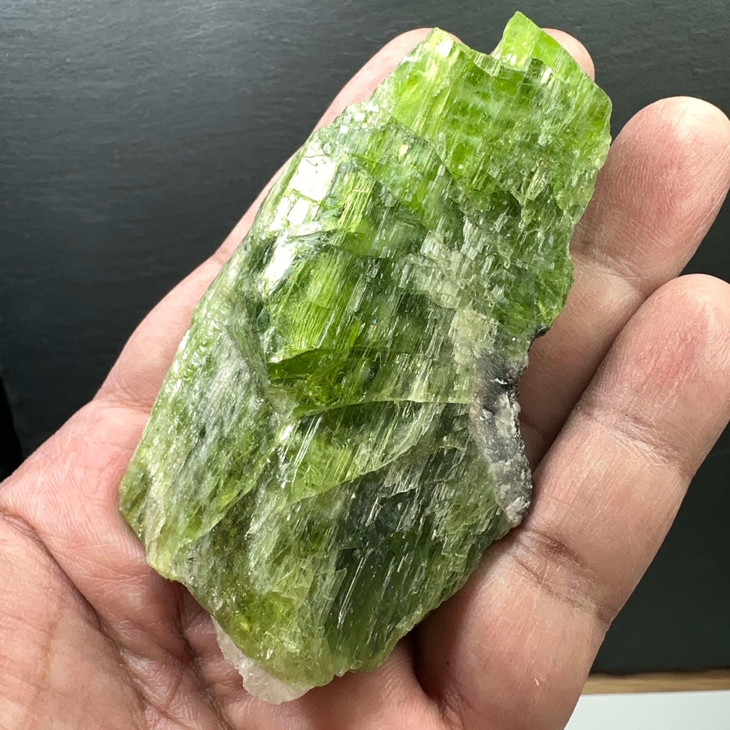 Tremolite Crystal from Merelani, 164.90gm, Rare, fully crystalized and etched from all sides, looks like multiple crystals formed together, gemmy