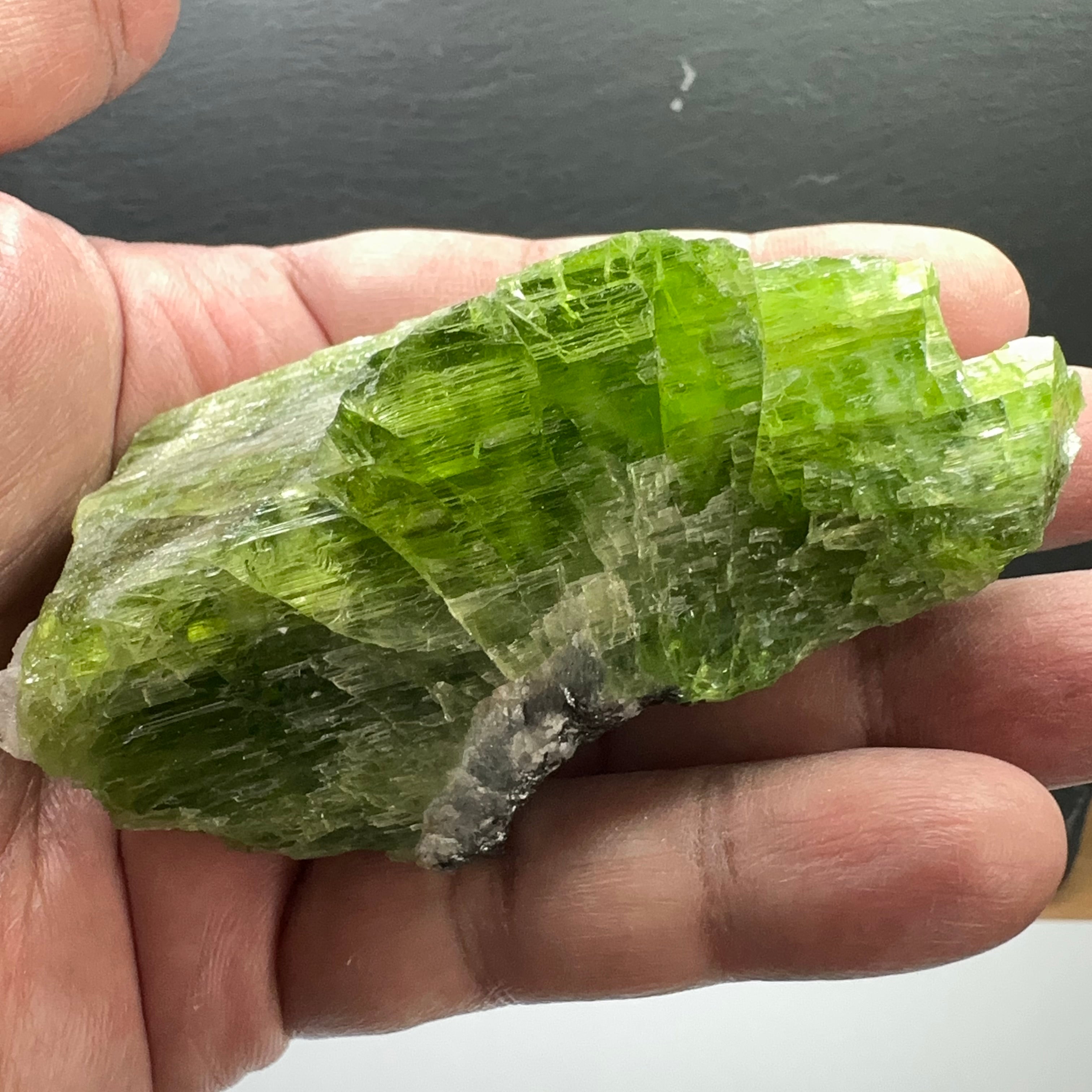 Tremolite Crystal from Merelani, 164.90gm, Rare, fully crystalized and etched from all sides, looks like multiple crystals formed together, gemmy