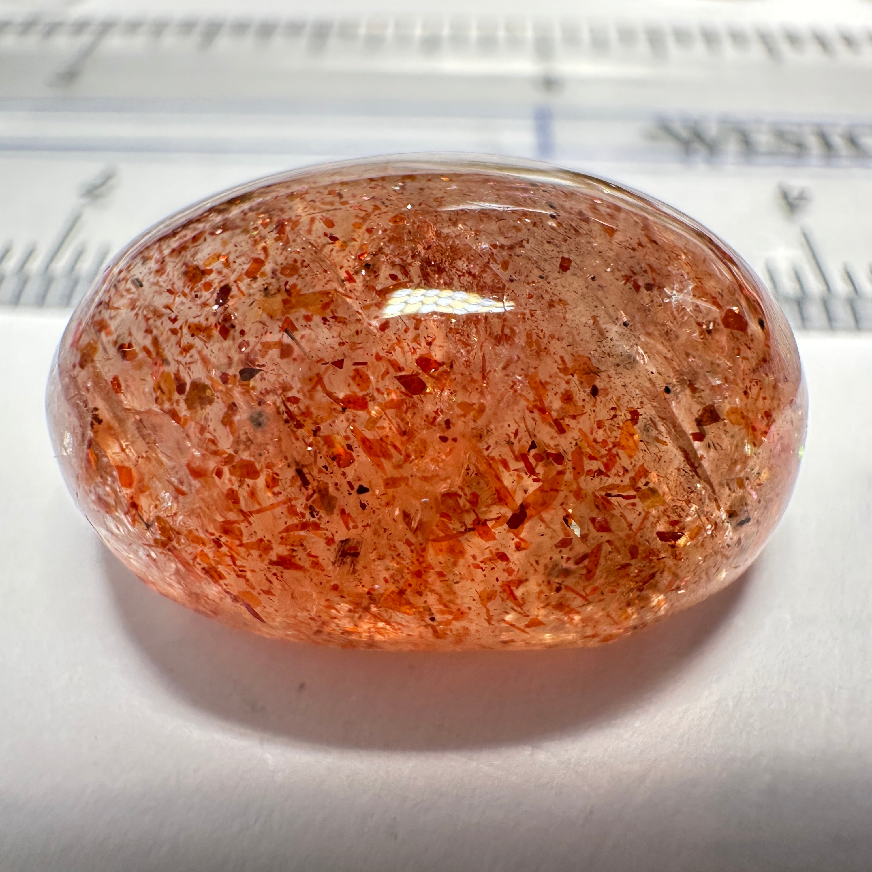 Confetti Sunstone, 23.80ct, Tanzania, Untreated Unheated.