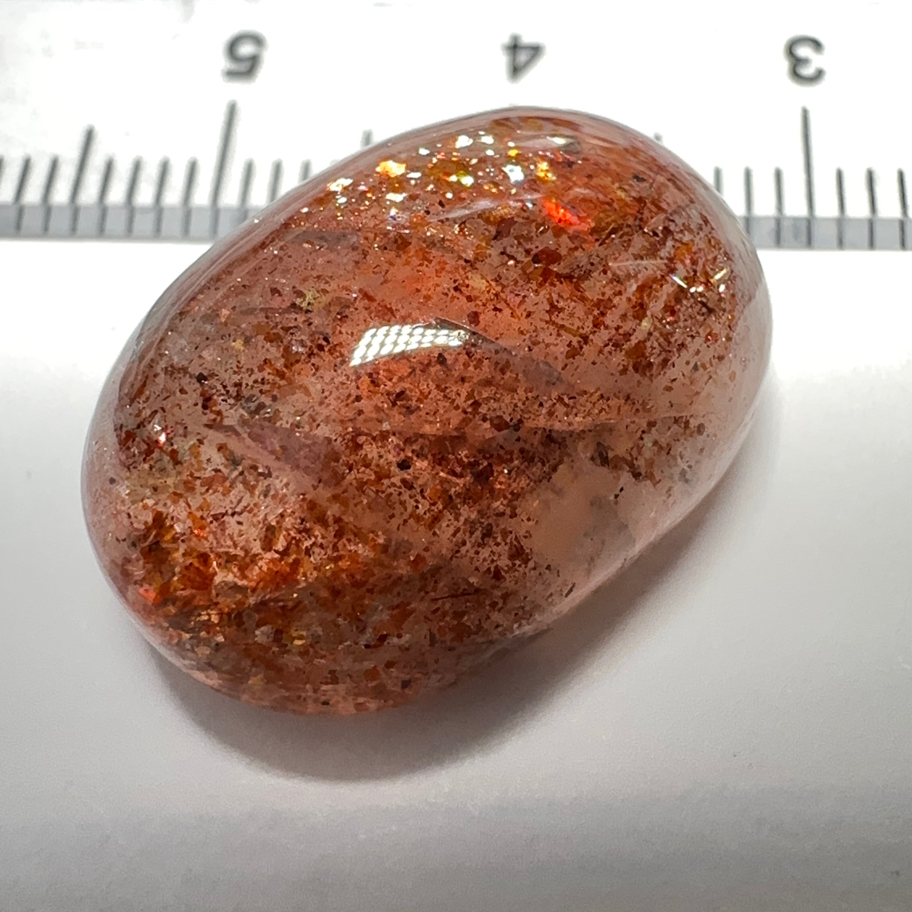 Confetti Sunstone, 23.80ct, Tanzania, Untreated Unheated.