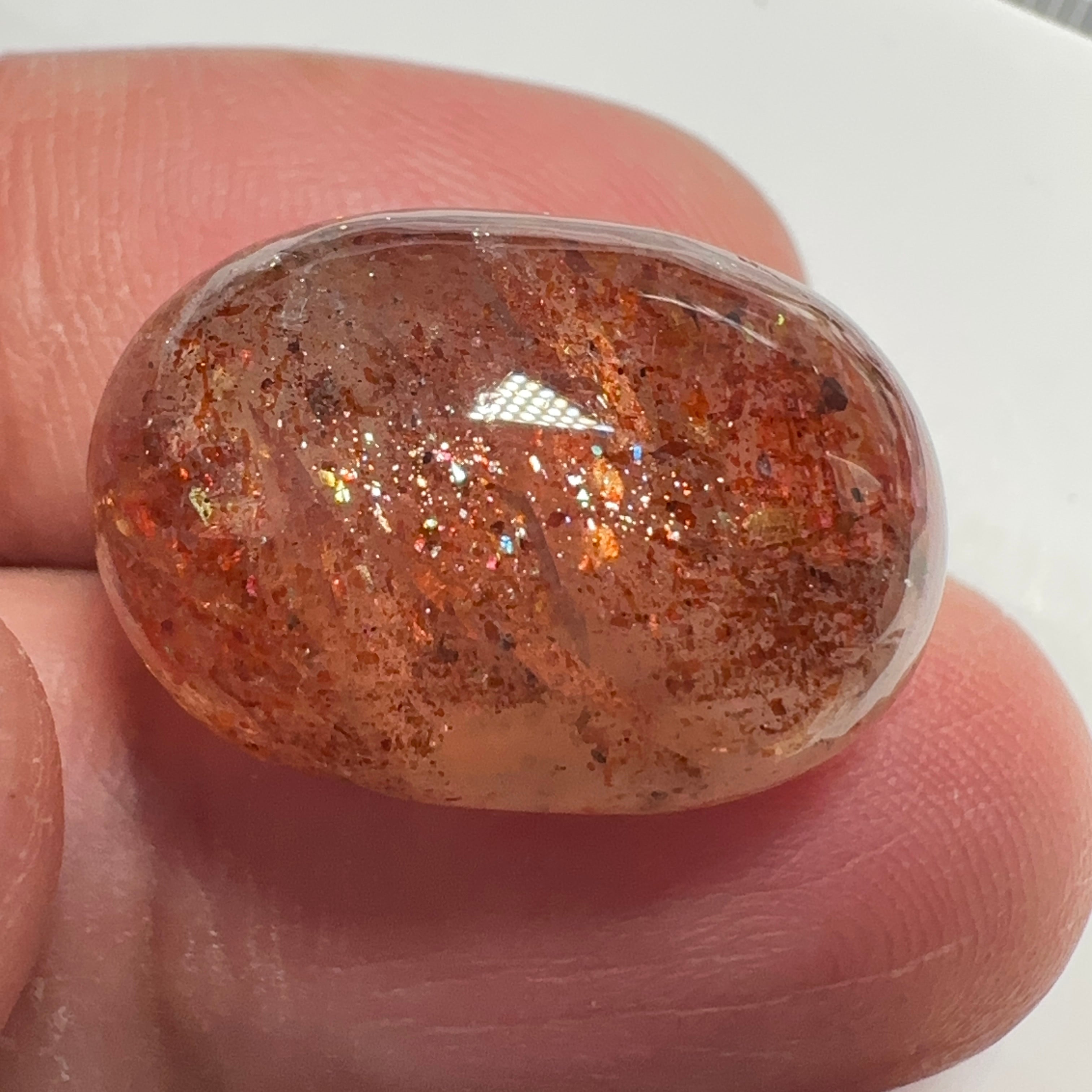 Confetti Sunstone, 23.80ct, Tanzania, Untreated Unheated.