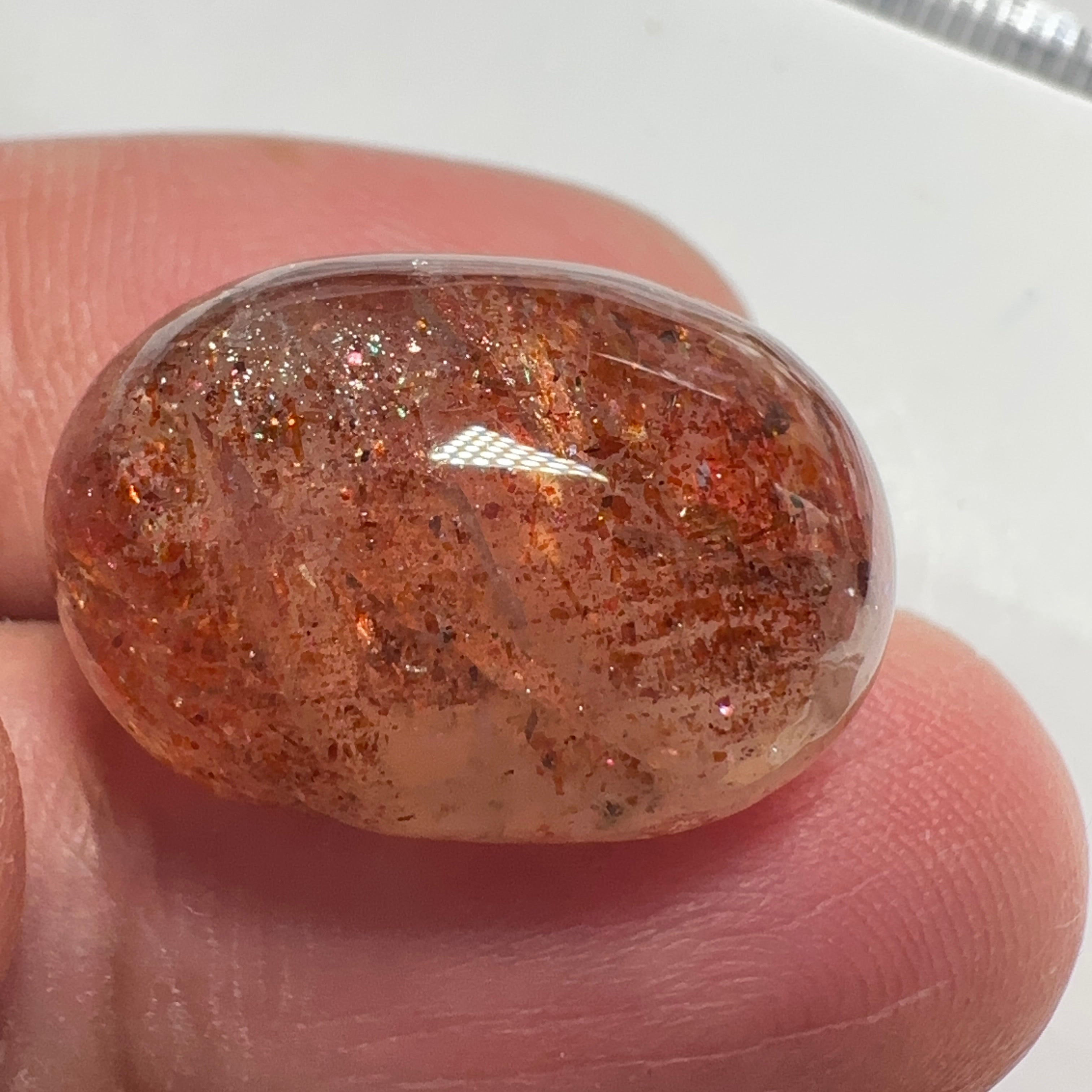 Confetti Sunstone, 23.80ct, Tanzania, Untreated Unheated.