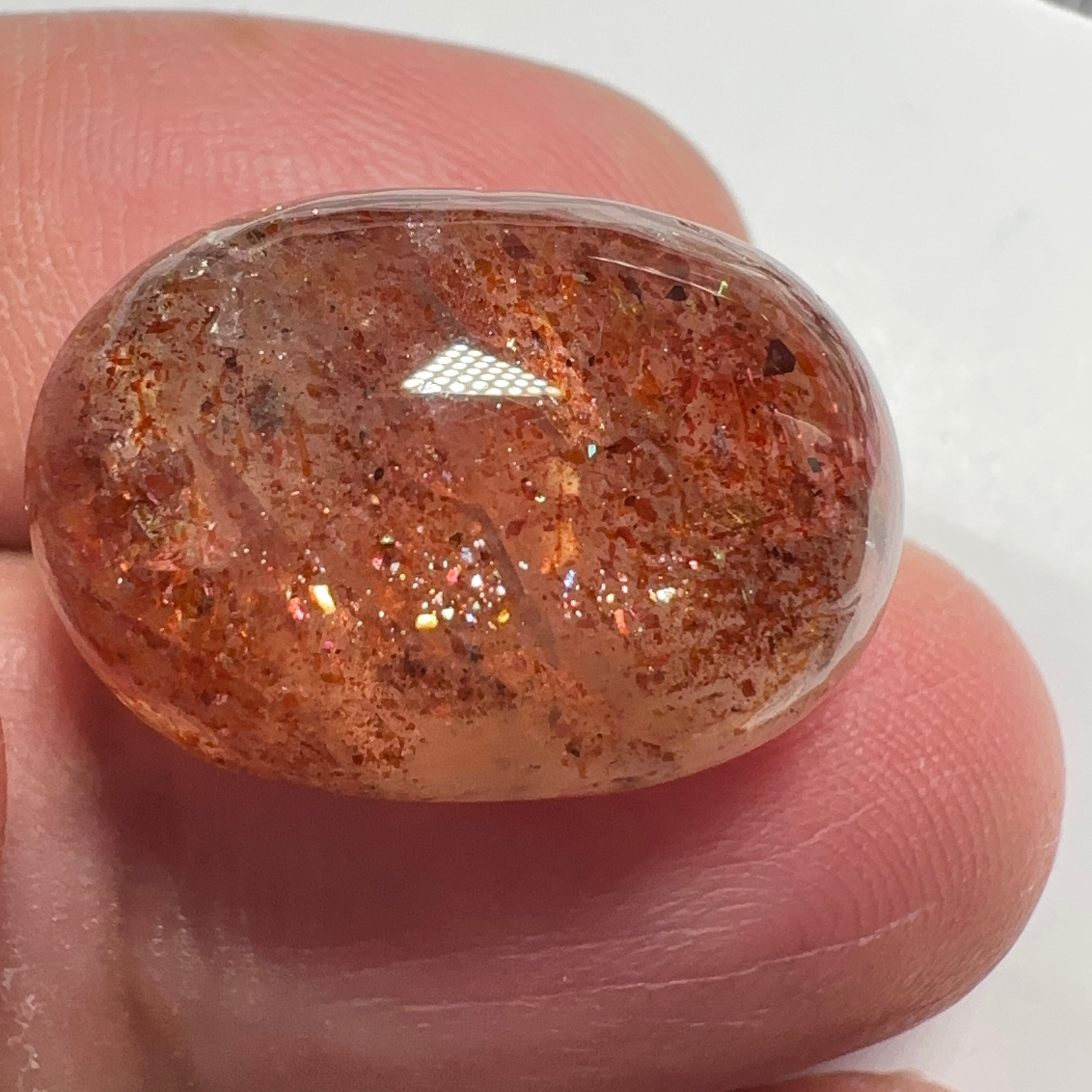 Confetti Sunstone, 23.80ct, Tanzania, Untreated Unheated.