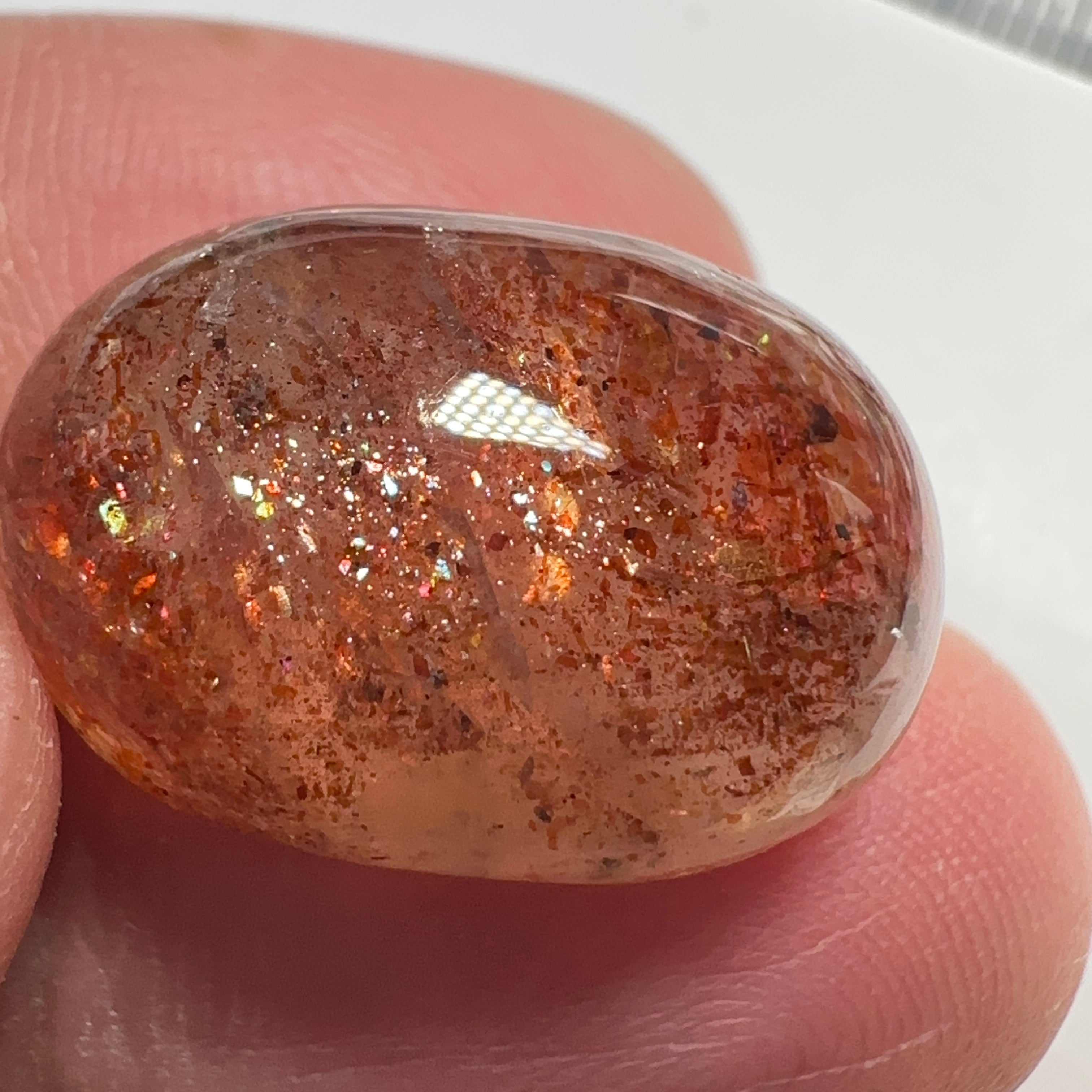 Confetti Sunstone, 23.80ct, Tanzania, Untreated Unheated.