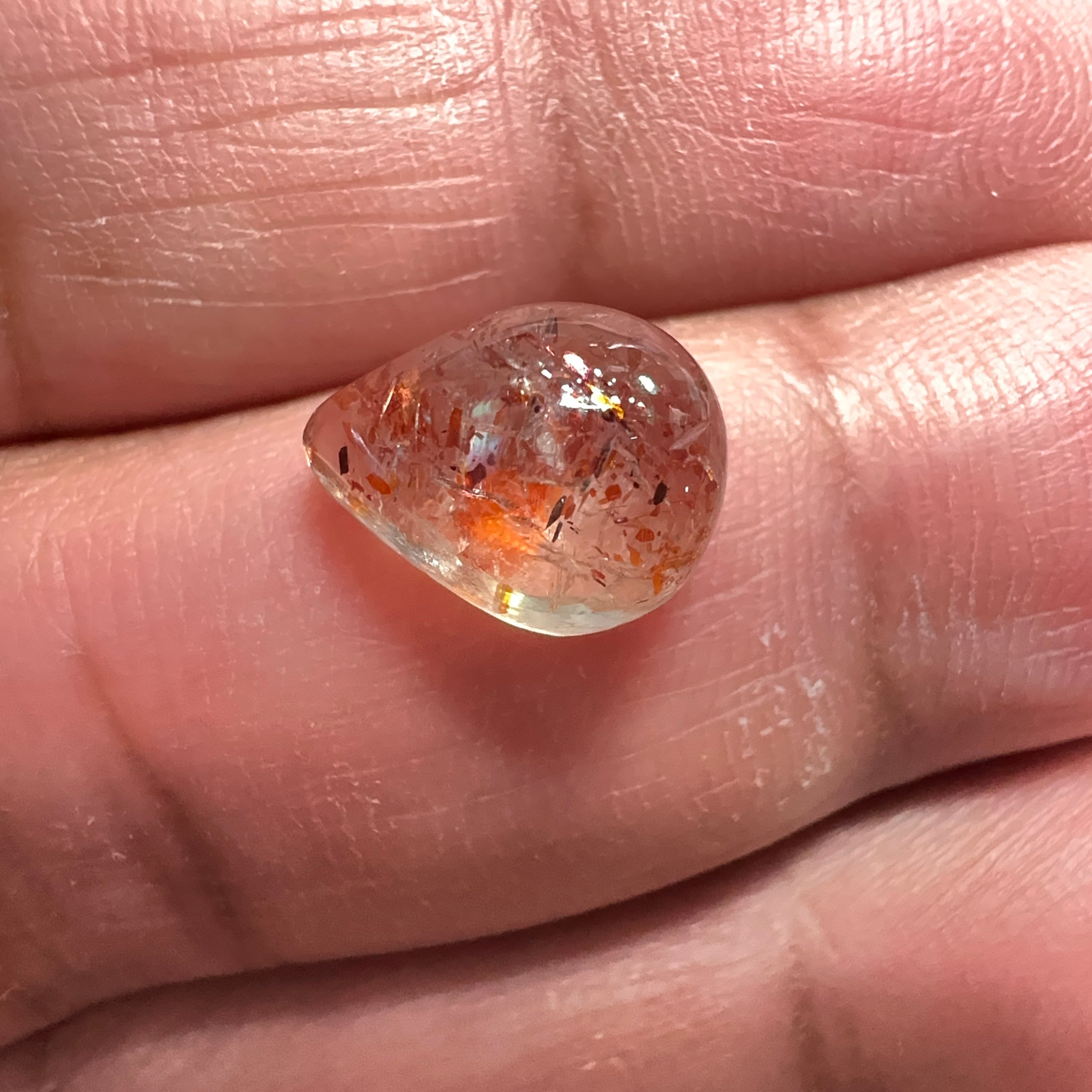 Confetti Sunstone, 3.44ct, Tanzania, Untreated Unheated.