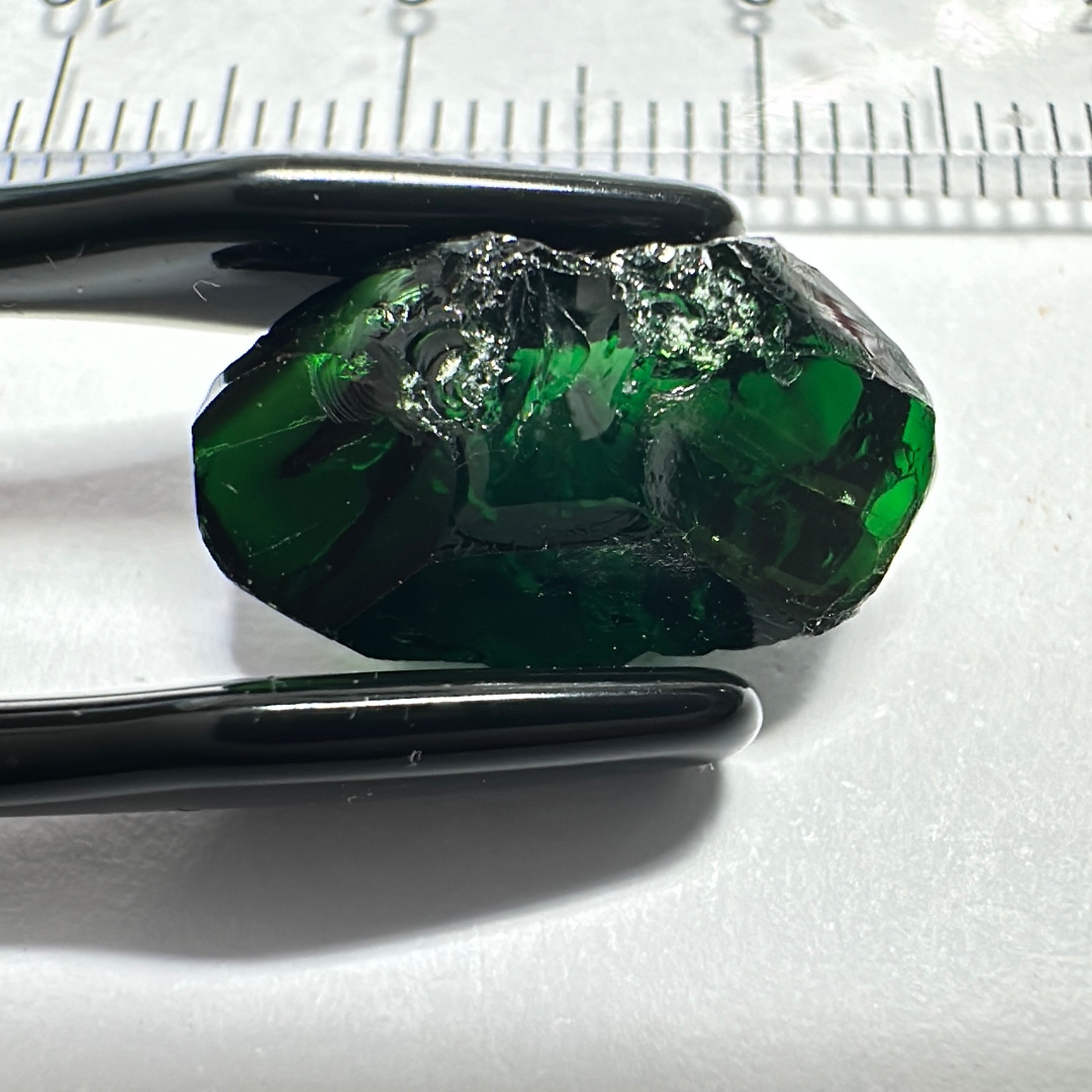 Chrome Tourmaline, the very finest, 7.77ct, Landanai, Tanzania, Untreated Unheated, vvs-if