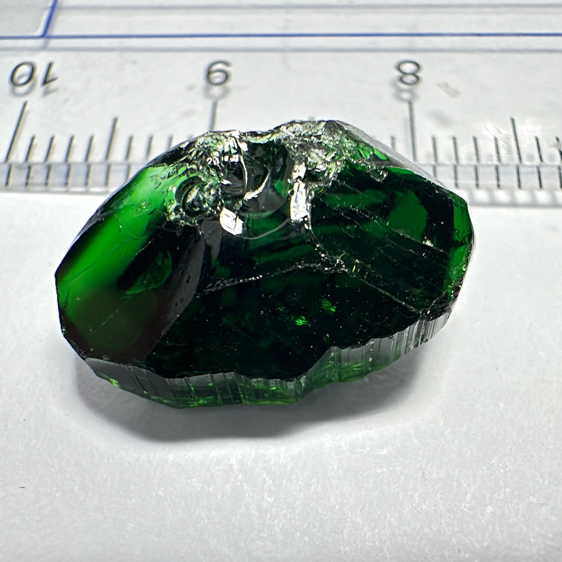 Chrome Tourmaline, the very finest, 7.77ct, Landanai, Tanzania, Untreated Unheated, vvs-if