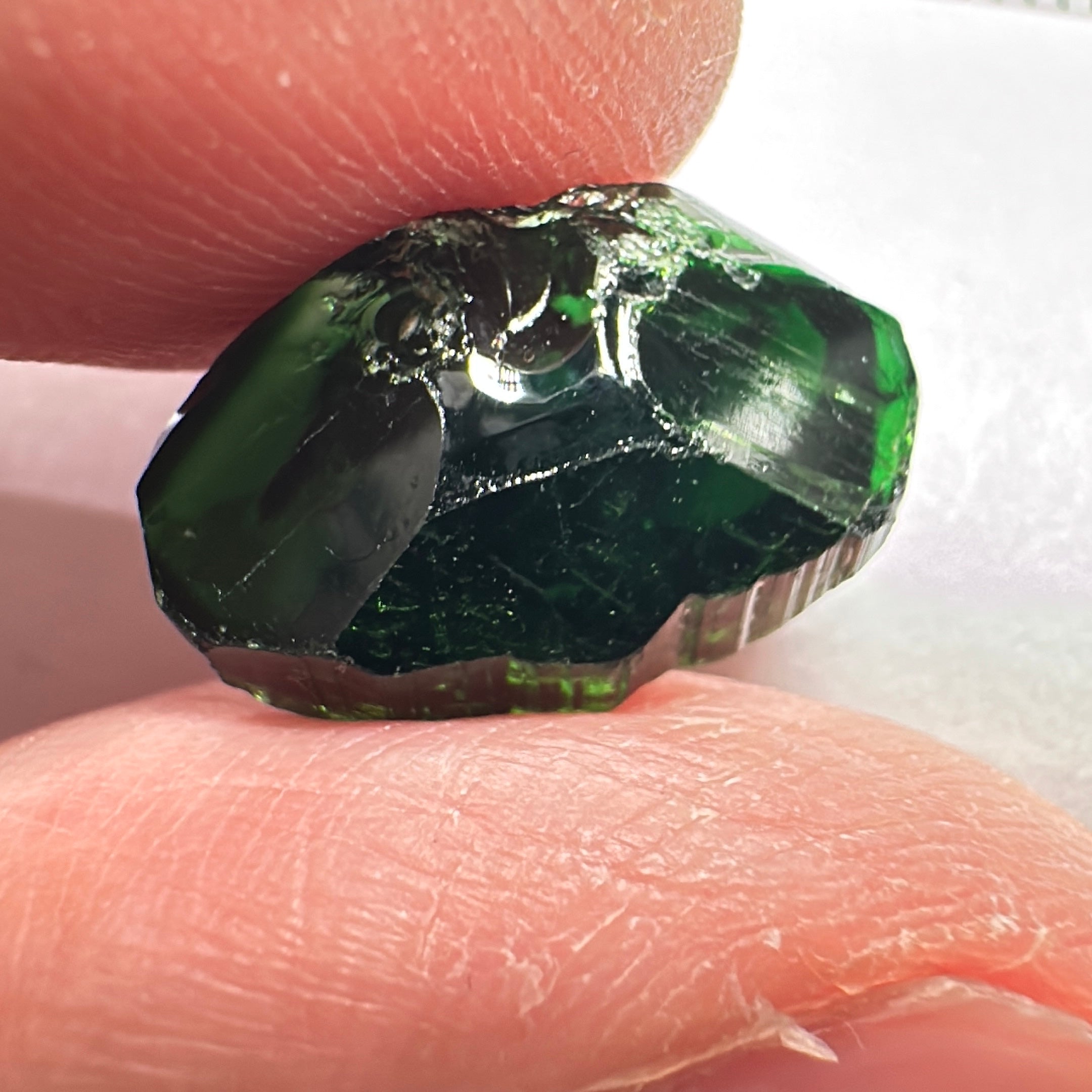 Chrome Tourmaline, the very finest, 7.77ct, Landanai, Tanzania, Untreated Unheated, vvs-if